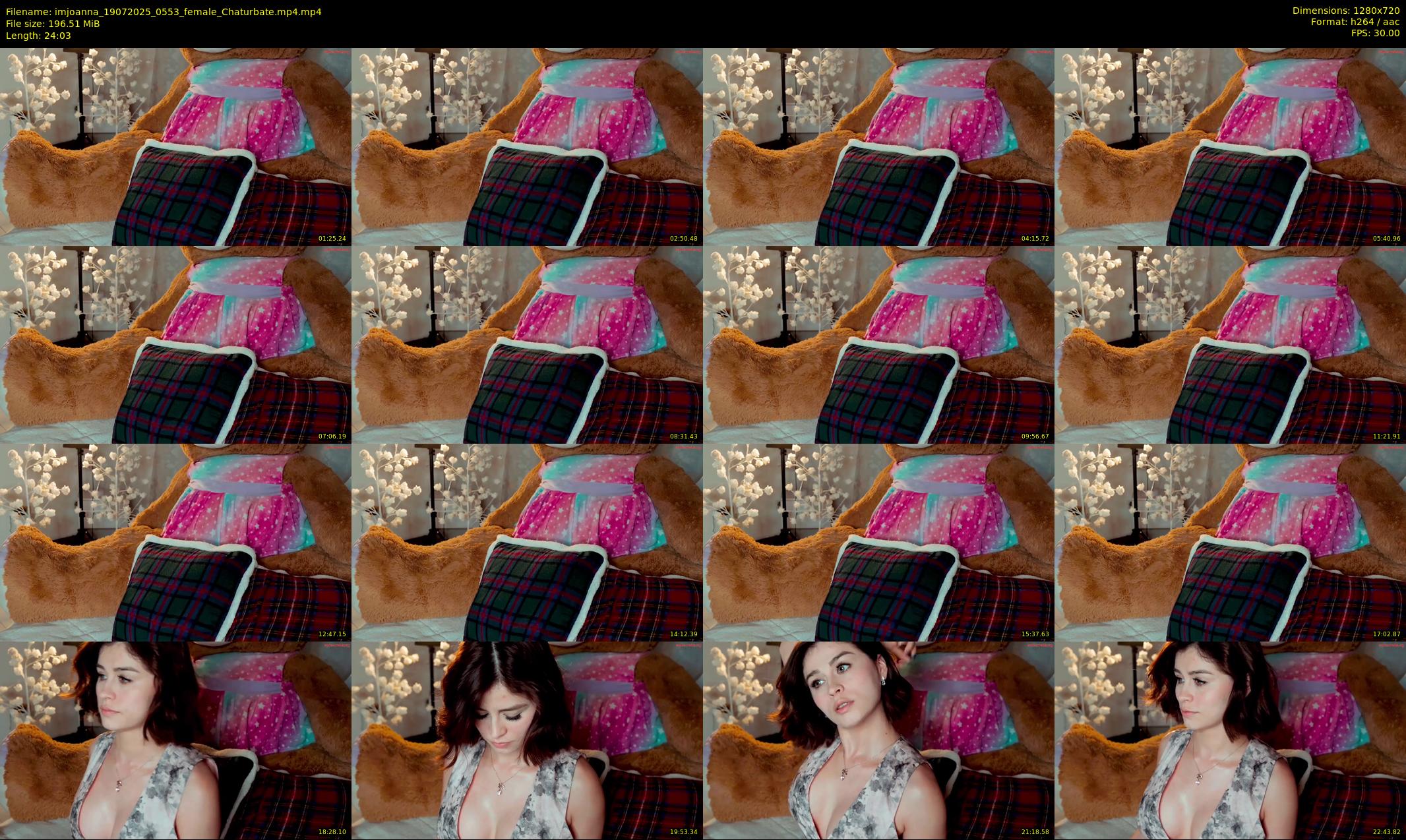 imjoanna — 25 minute Chaturbate female cam show recording, 720p, Jul 19, 2025