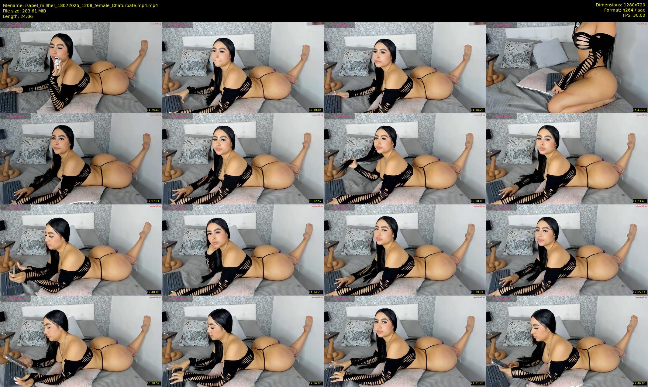 isabel_millher — 25 minute Chaturbate female cam show recording, 720p, Jul 18, 2025