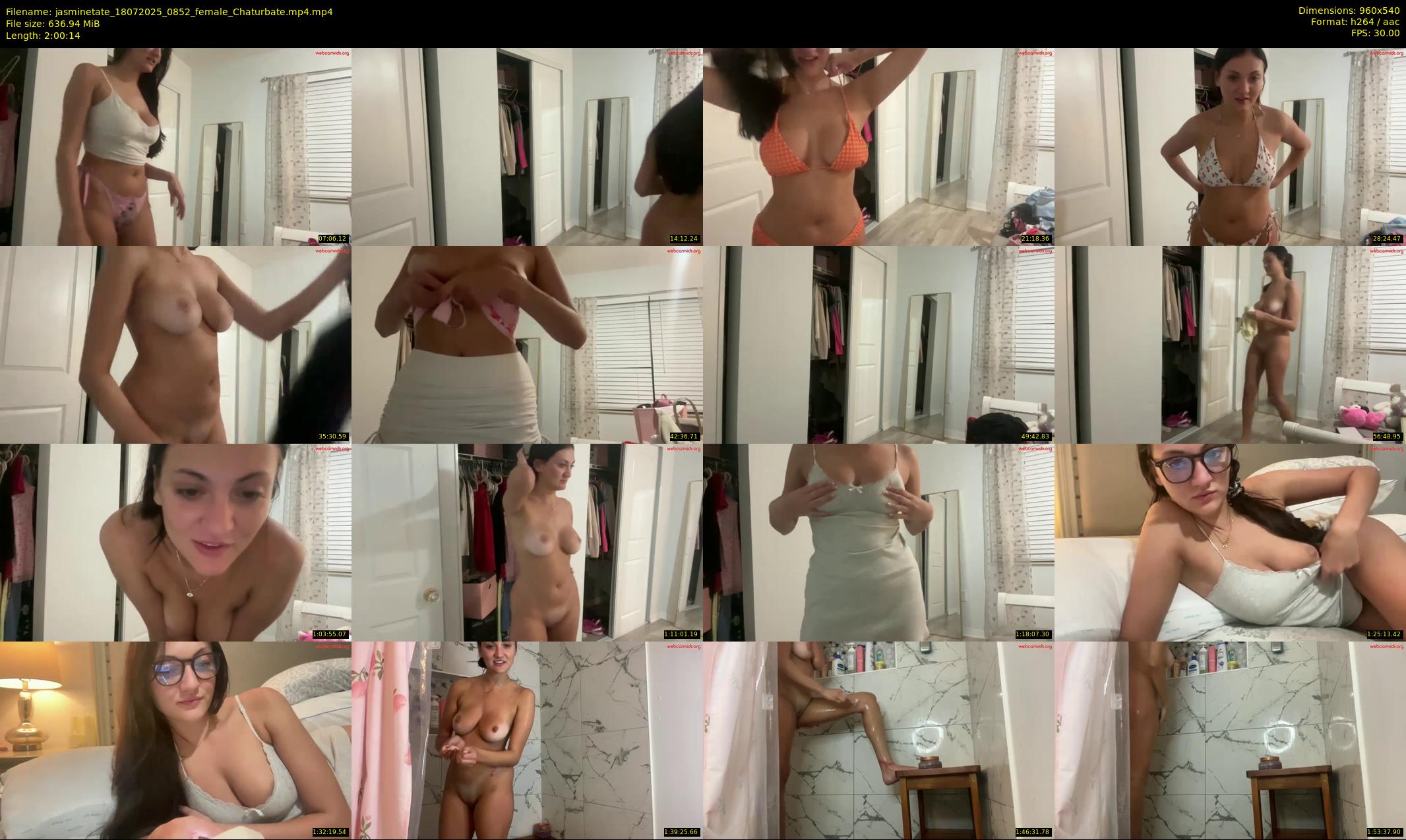 jasminetate — 121 minute Chaturbate female cam show recording, 480p, Jul 18, 2025