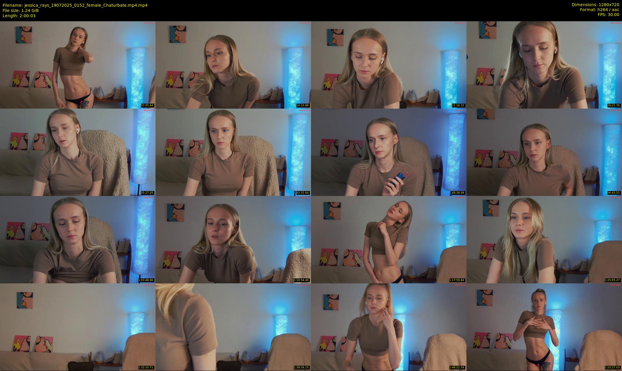 jessica_rays — 121 minute Chaturbate couple cam show recording, 720p, Jul 19, 2025