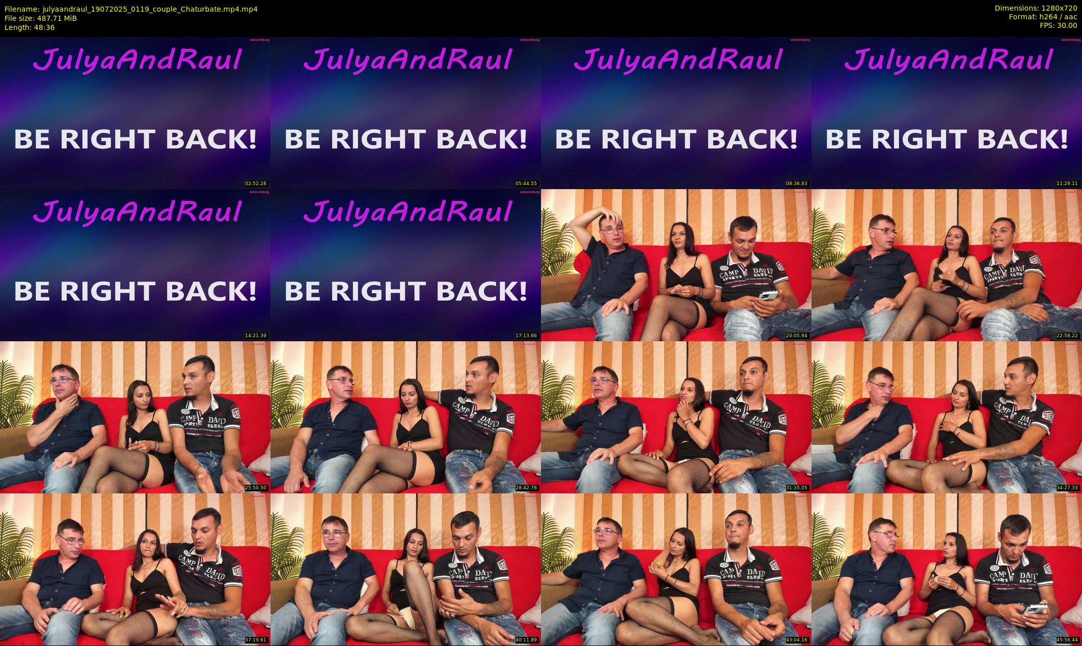 julyaandraul — 49 minute Chaturbate couple cam show recording, 720p, Jul 19, 2025