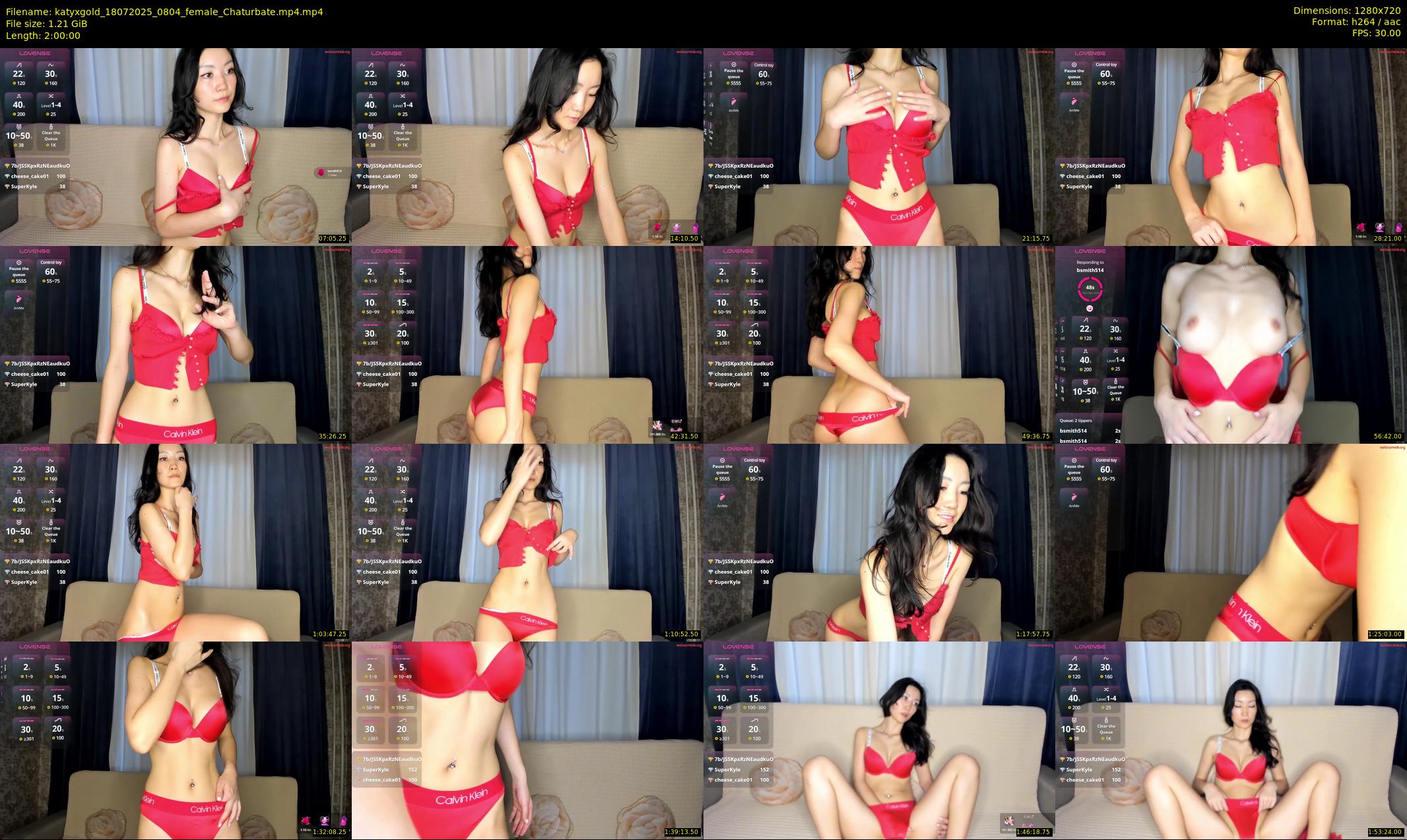katyxgold — 120 minute Chaturbate female cam show recording, 720p, Jul 18, 2025