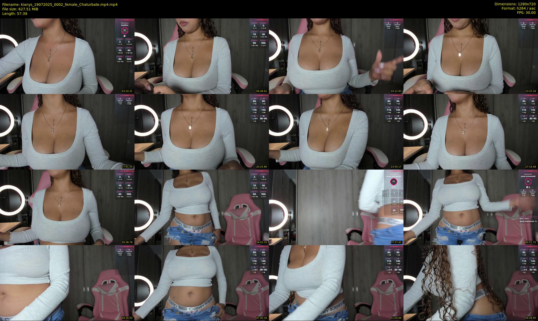 kianys — 58 minute Chaturbate female cam show recording, 720p, Jul 19, 2025