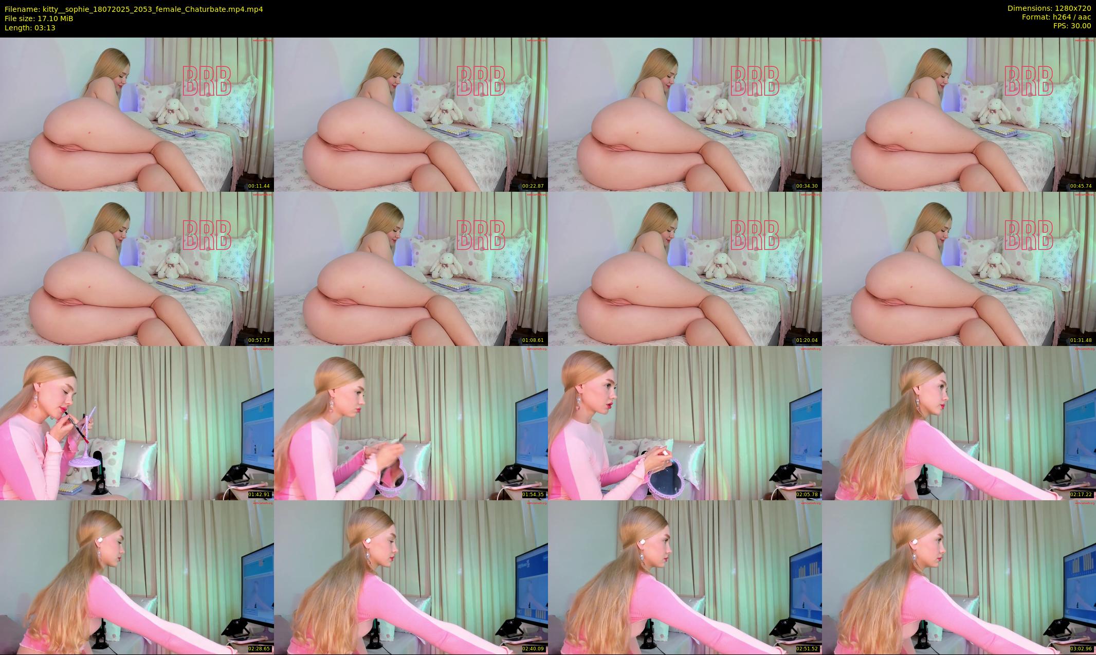 kitty__sophie — 4 minute Chaturbate female cam show recording, 720p, Jul 18, 2025