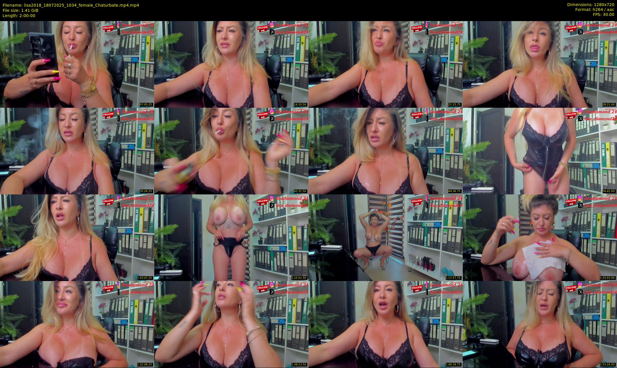 lisa2018 — 120 minute Chaturbate female cam show recording, 720p, Jul 18, 2025