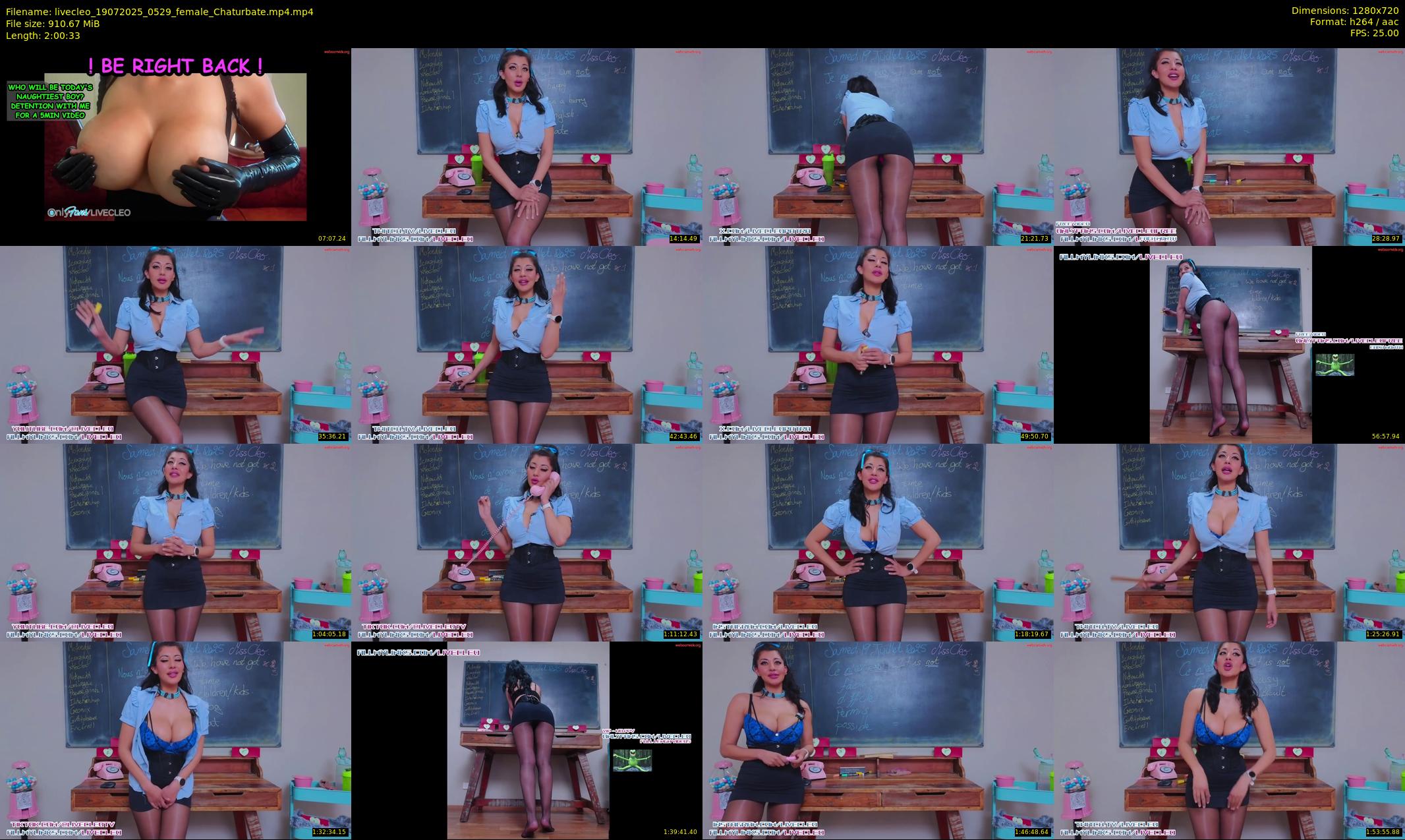 livecleo — 121 minute Chaturbate female cam show recording, 720p, Jul 19, 2025