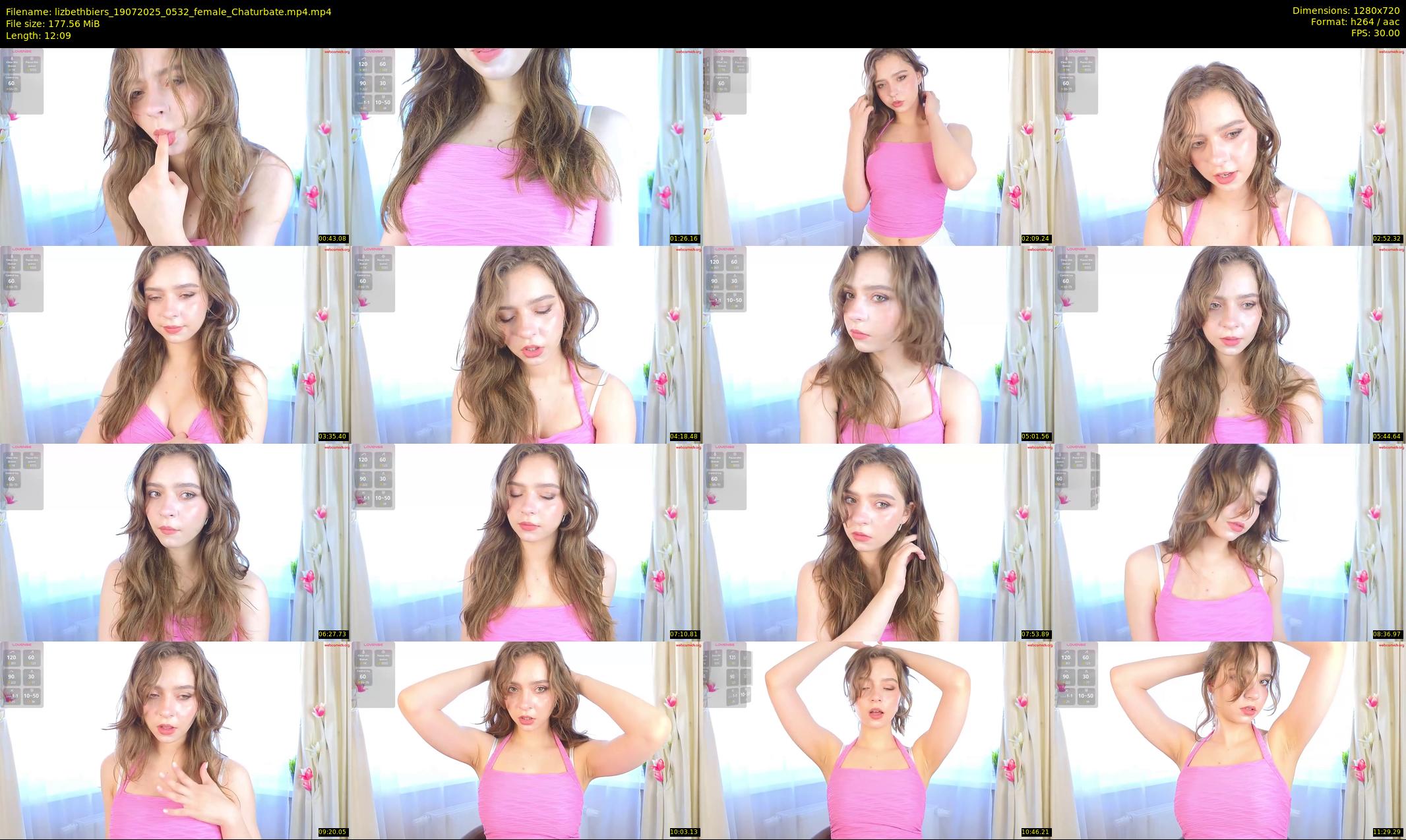 lizbethbiers — 13 minute Chaturbate female cam show recording, 720p, Jul 19, 2025