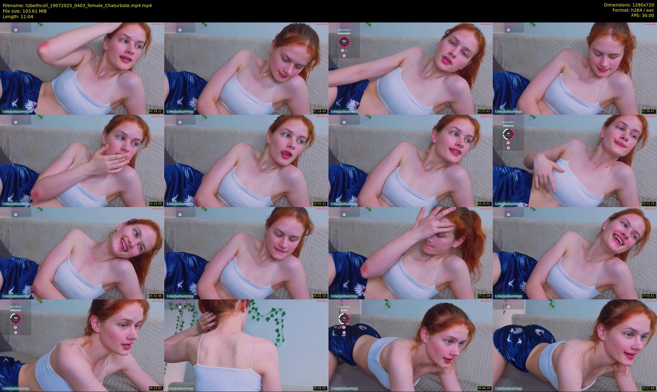 lizbethcoll — 12 minute Chaturbate female cam show recording, 720p, Jul 19, 2025