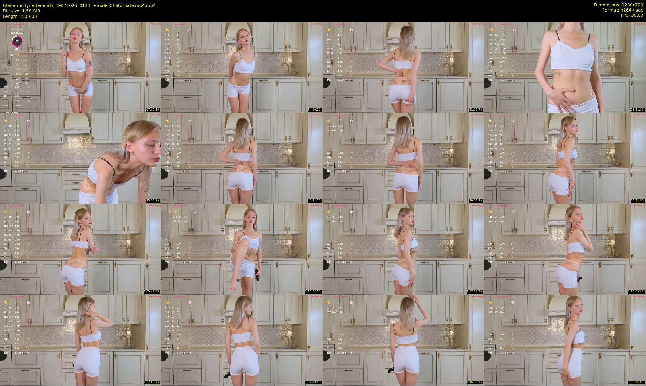 lynettedendy — 120 minute Chaturbate female cam show recording, 720p, Jul 19, 2025