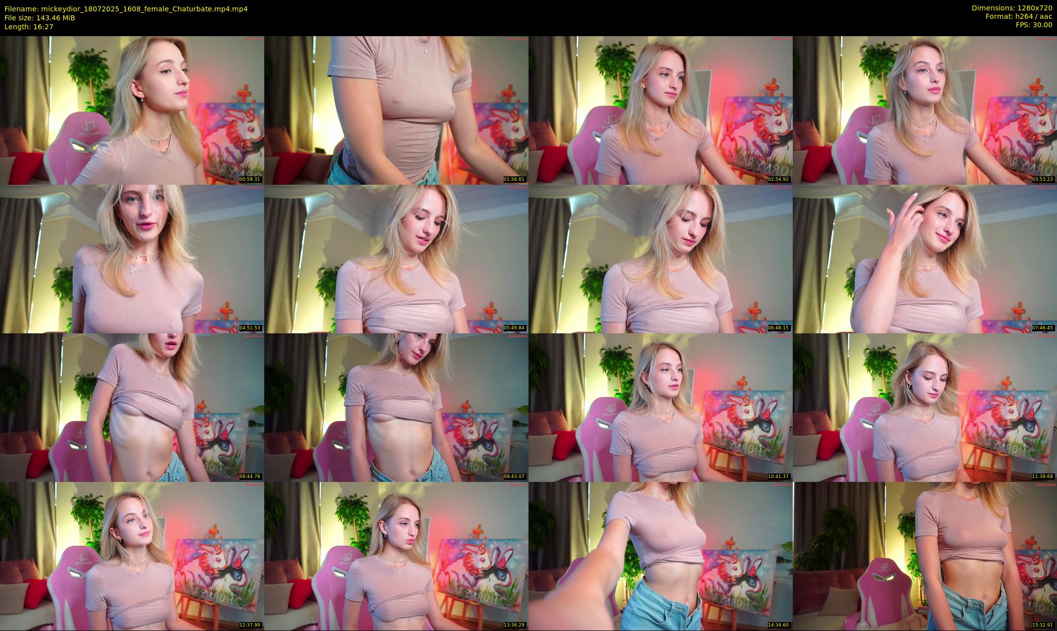 mickeydior — 17 minute Chaturbate female cam show recording, 720p, Jul 18, 2025