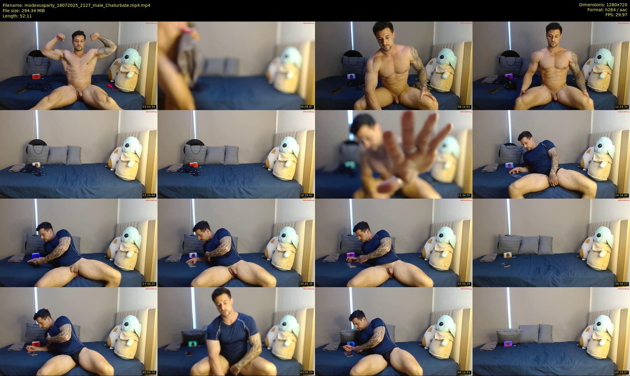 modexusparty — 53 minute Chaturbate male cam show recording, 720p, Jul 18, 2025
