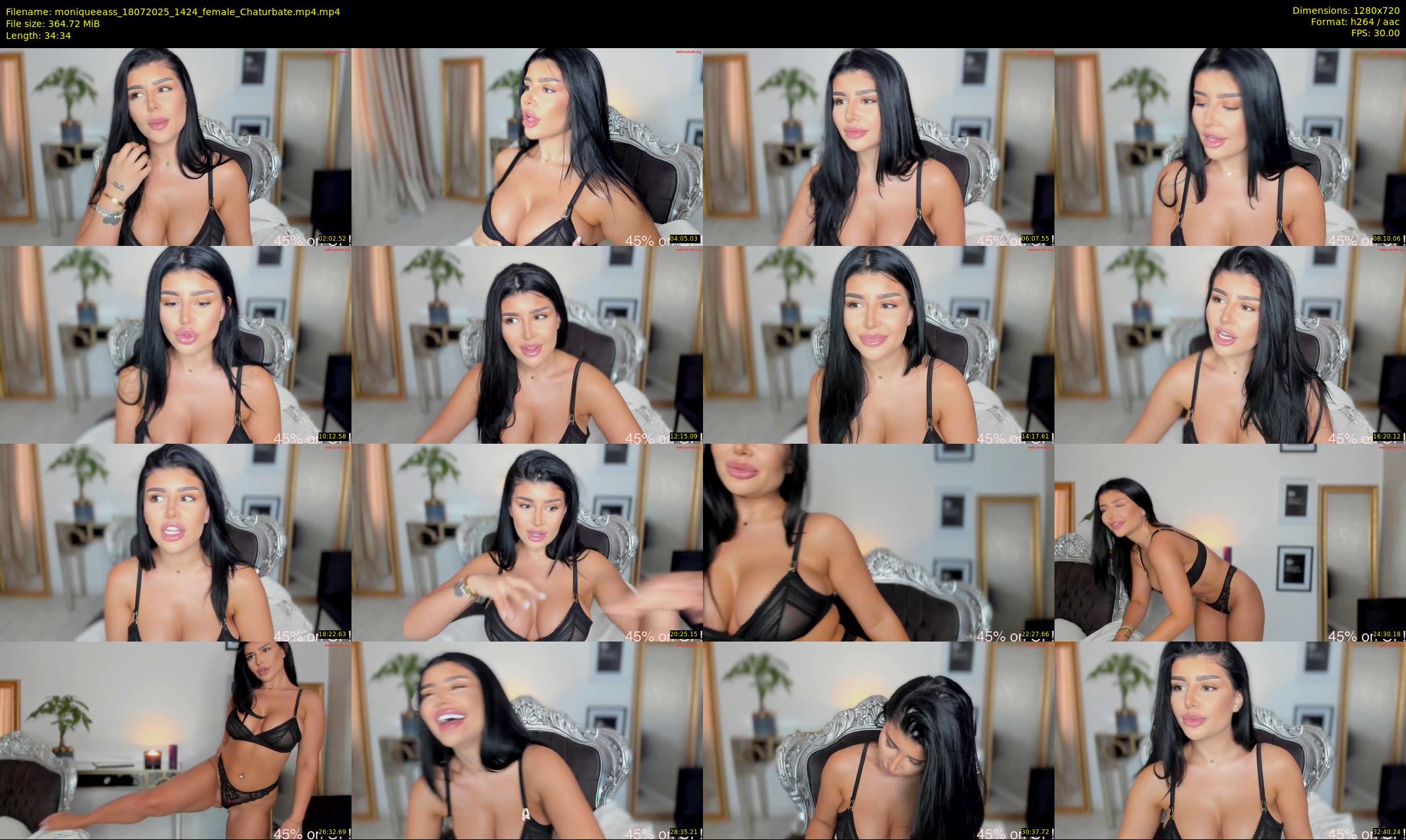 moniqueeass — 35 minute Chaturbate female cam show recording, 720p, Jul 18, 2025