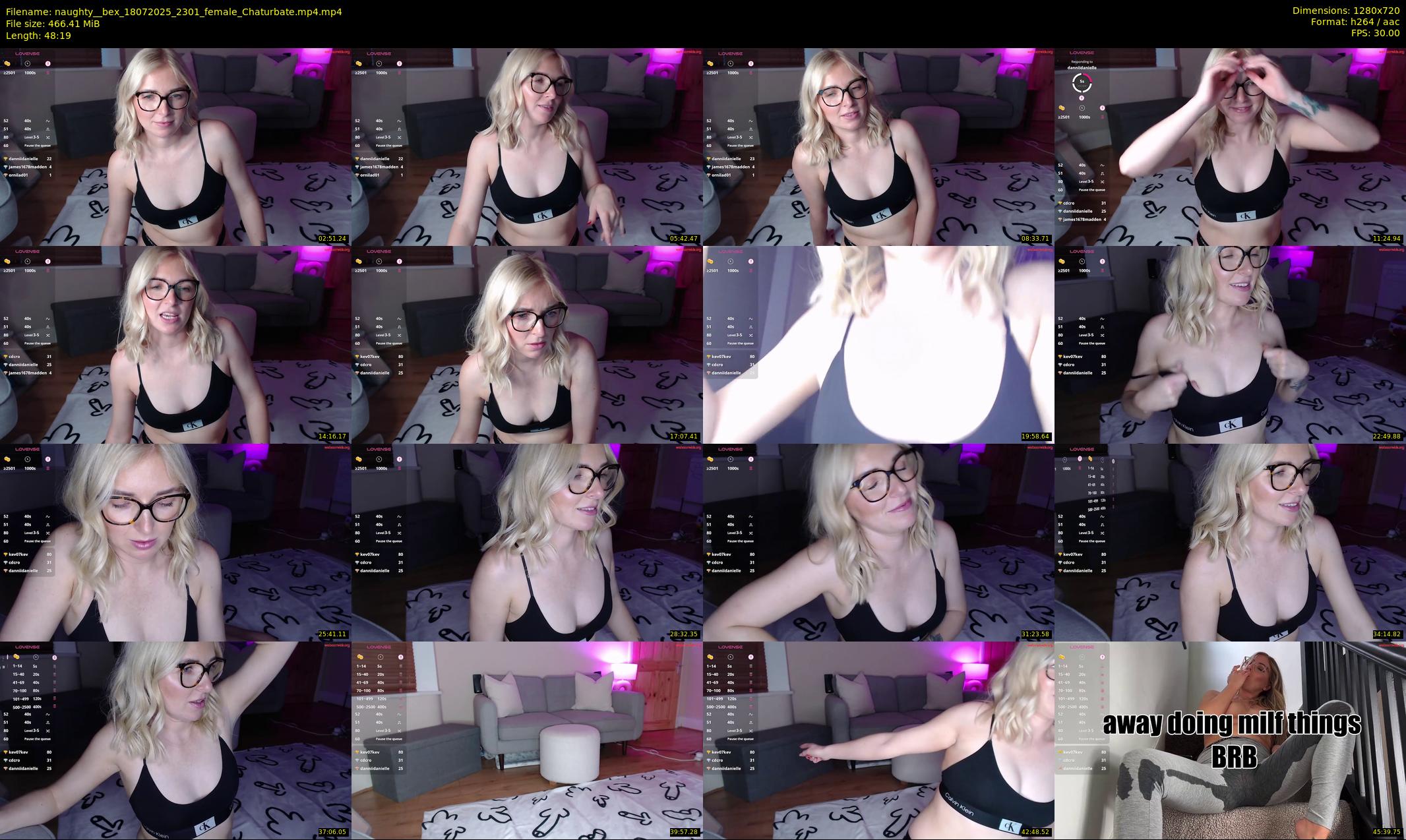 naughty__bex — 49 minute Chaturbate female cam show recording, 720p, Jul 18, 2025