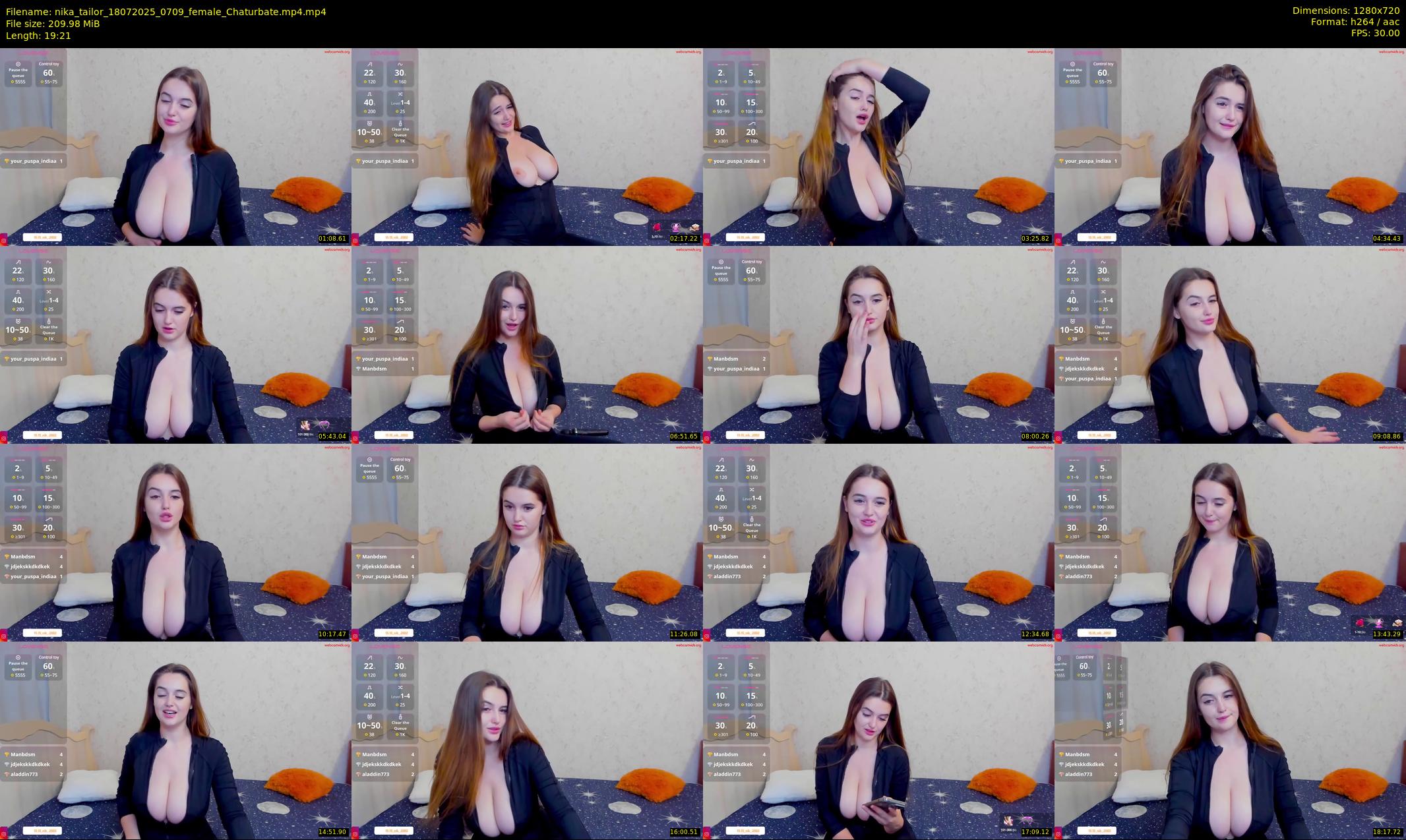 nika_tailor — 20 minute Chaturbate female cam show recording, 720p, Jul 18, 2025