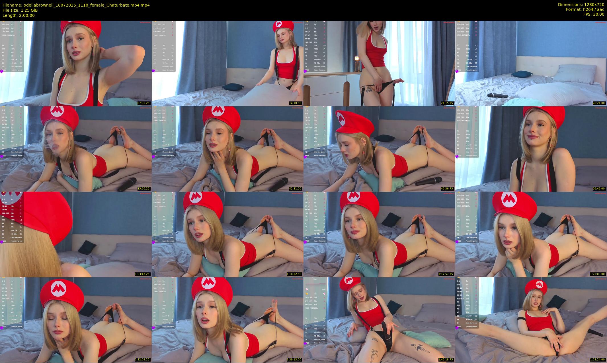 odeliabrownell — 120 minute Chaturbate female cam show recording, 720p, Jul 18, 2025