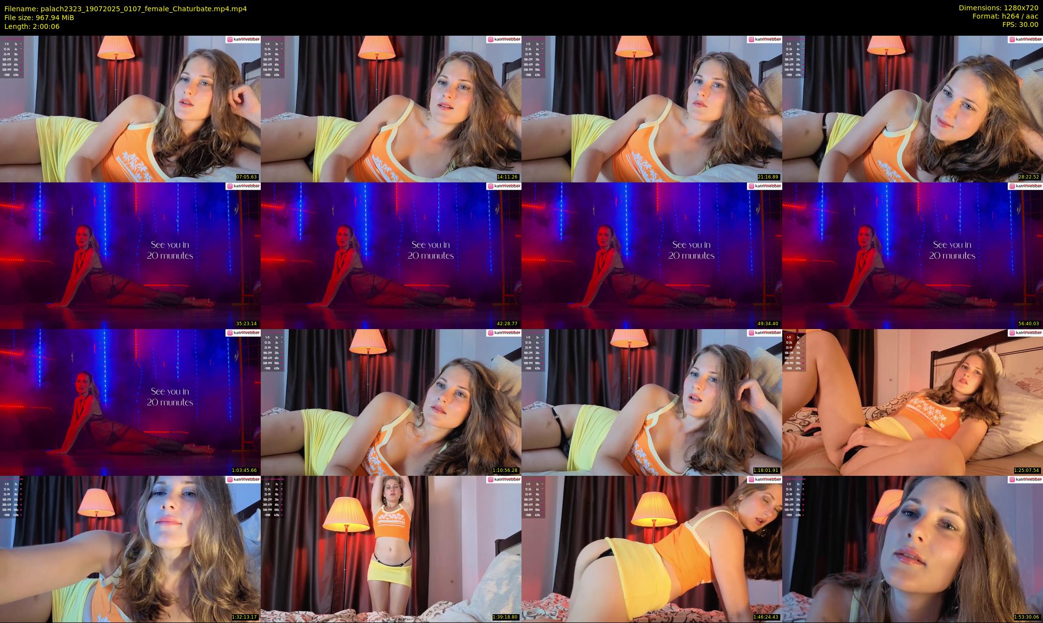 palach2323 — 121 minute Chaturbate couple cam show recording, 720p, Jul 19, 2025