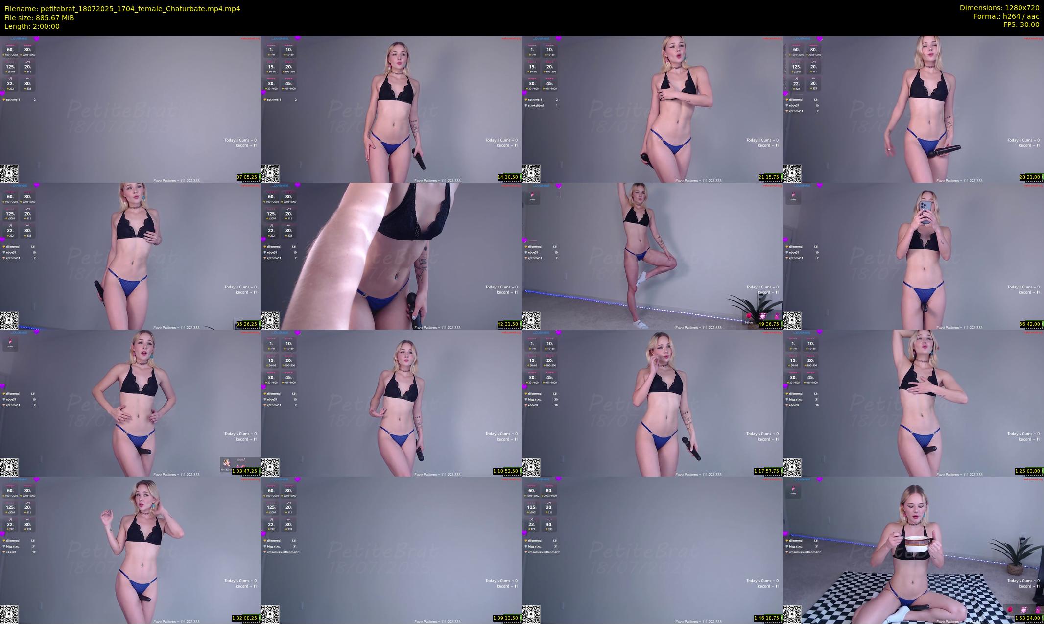 petitebrat — 120 minute Chaturbate female cam show recording, 720p, Jul 18, 2025
