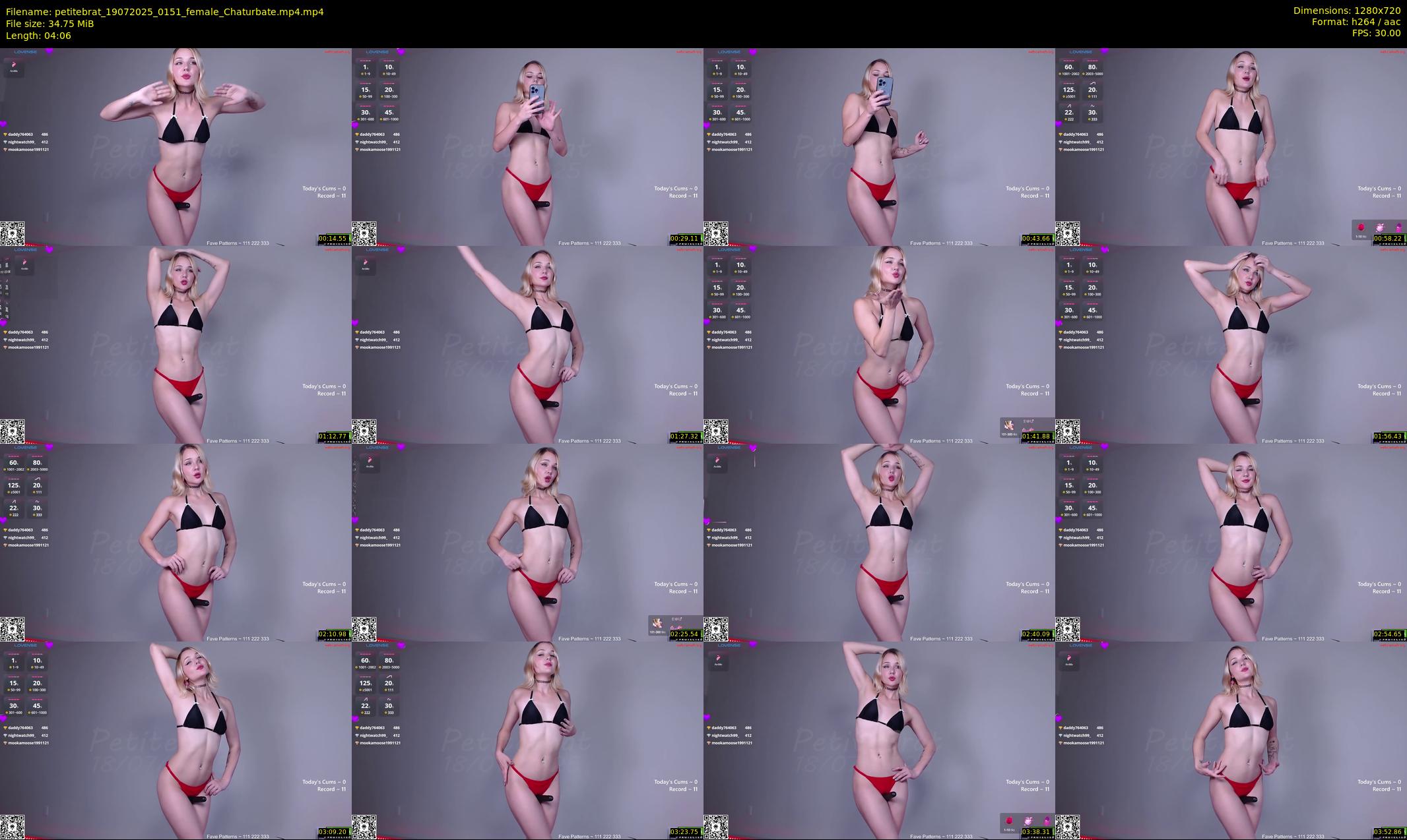 petitebrat — 5 minute Chaturbate female cam show recording, 720p, Jul 19, 2025