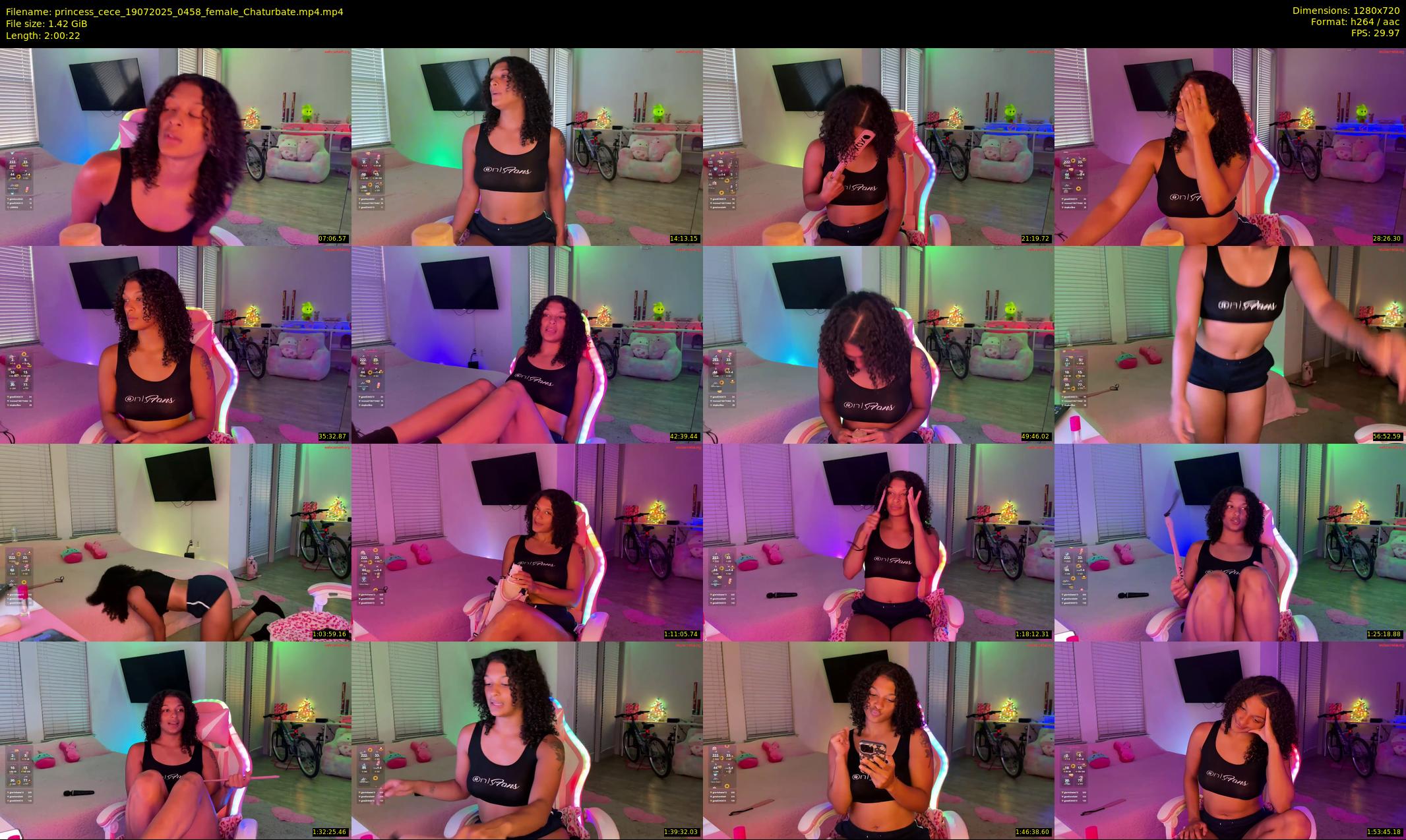 princess_cece — 121 minute Chaturbate female cam show recording, 720p, Jul 19, 2025