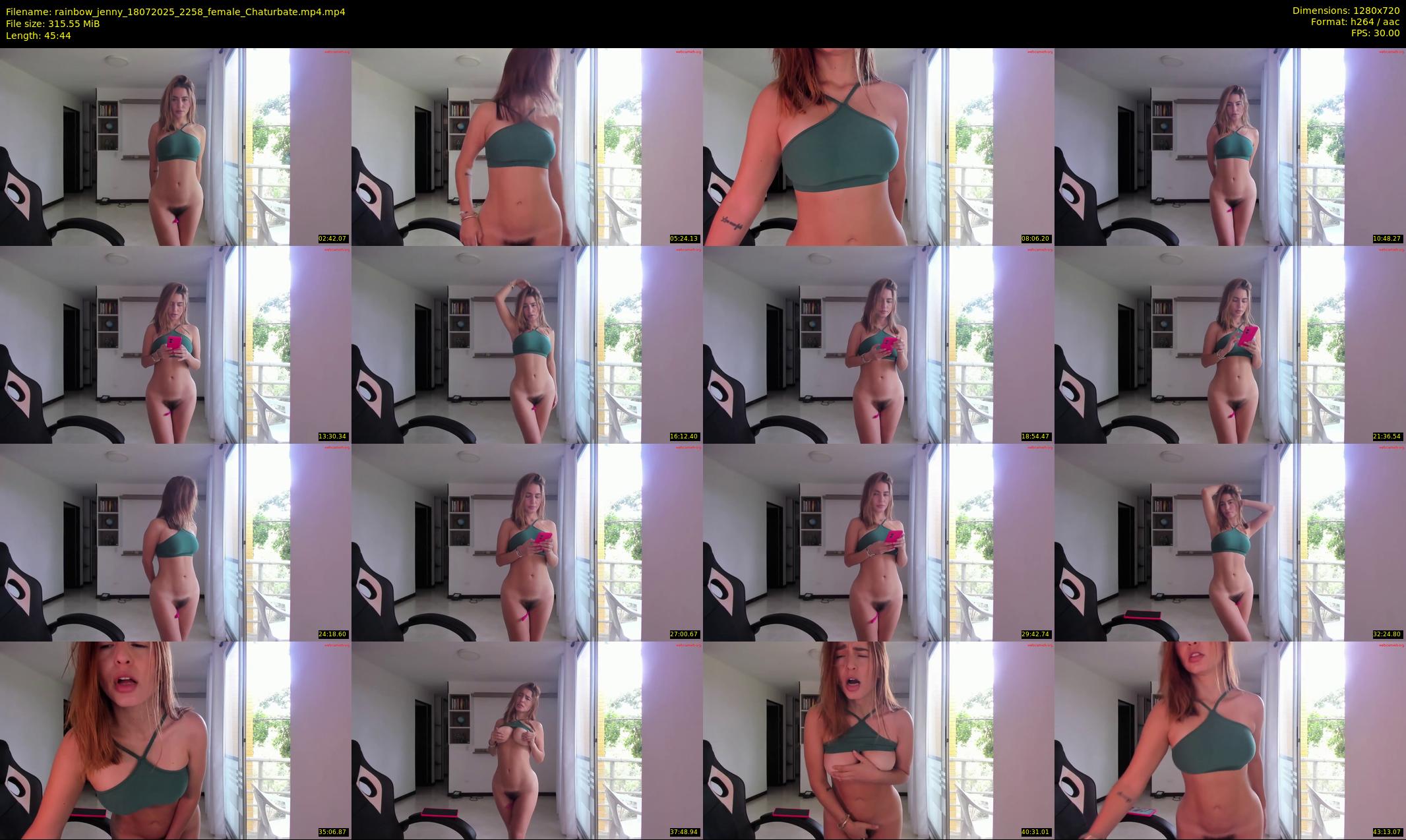 rainbow_jenny — 46 minute Chaturbate female cam show recording, 720p, Jul 18, 2025