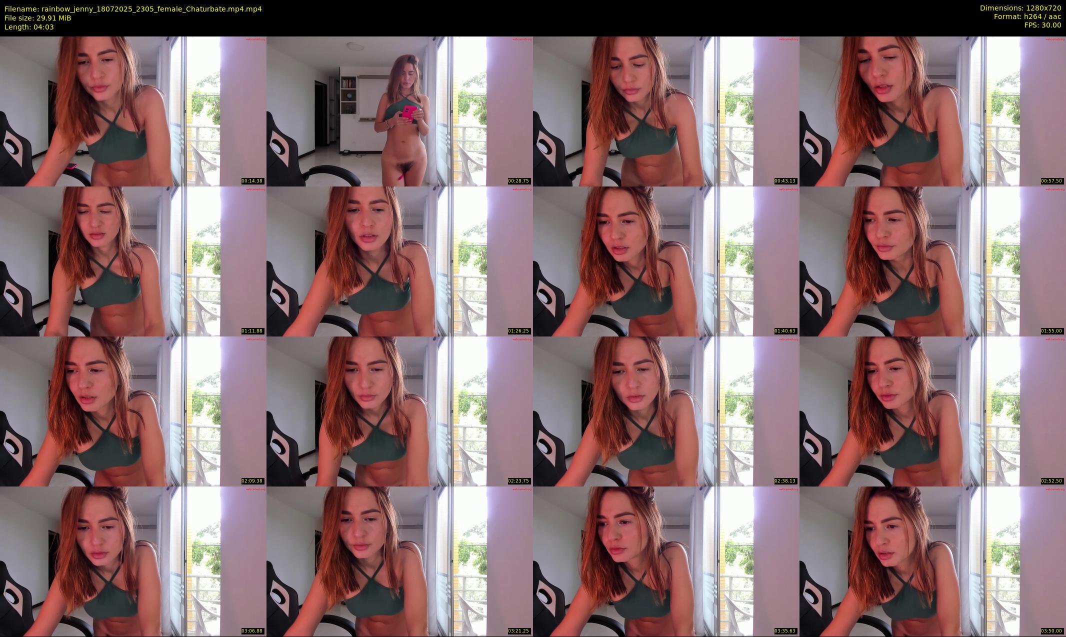 rainbow_jenny — 5 minute Chaturbate female cam show recording, 720p, Jul 18, 2025