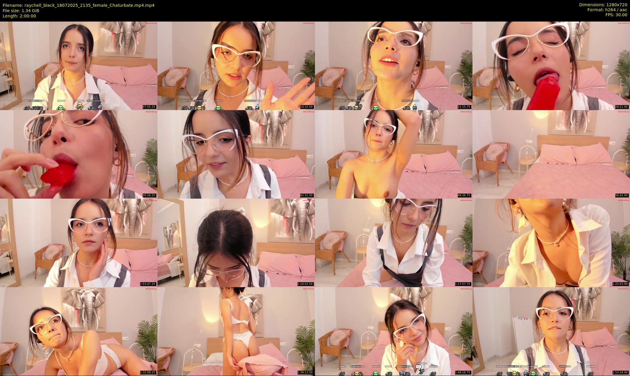 raychell_black — 120 minute Chaturbate female cam show recording, 720p, Jul 18, 2025
