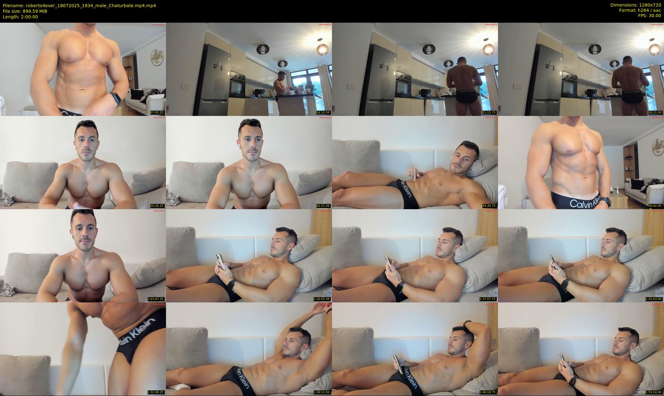 roberto4ever — 120 minute Chaturbate male cam show recording, 720p, Jul 18, 2025