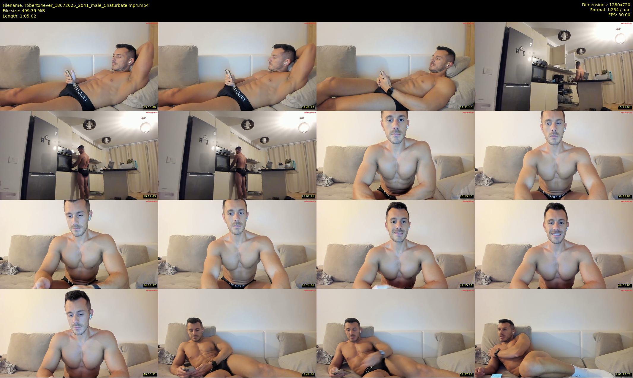 roberto4ever — 66 minute Chaturbate male cam show recording, 720p, Jul 18, 2025