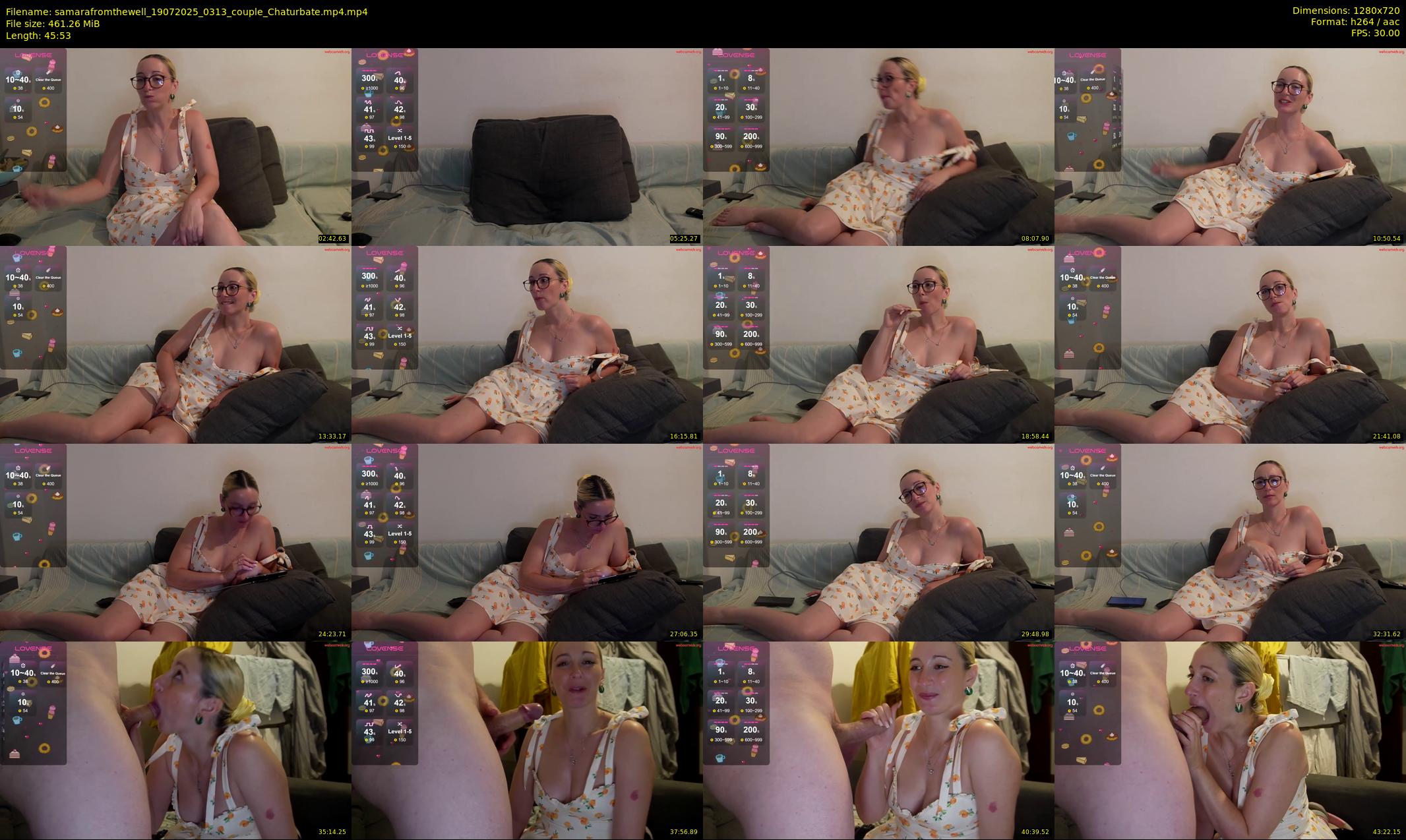 samarafromthewell — 46 minute Chaturbate female cam show recording, 720p, Jul 19, 2025