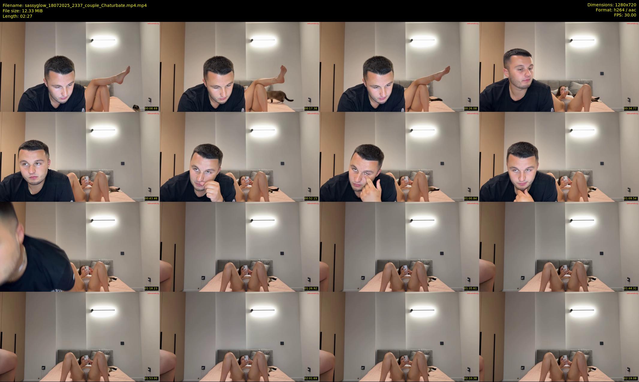 sassyglow — 3 minute Chaturbate couple cam show recording, 720p, Jul 18, 2025