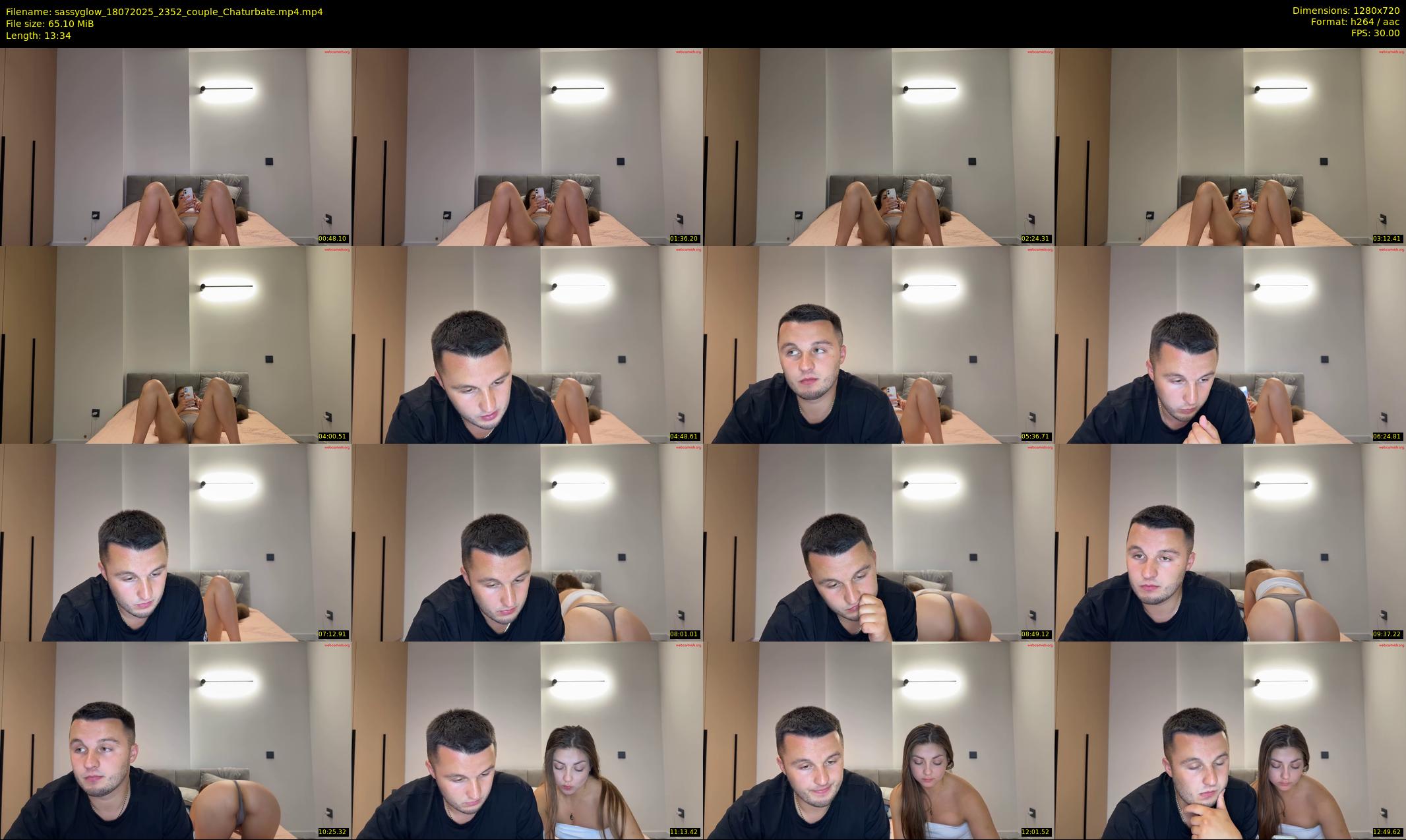 sassyglow — 14 minute Chaturbate couple cam show recording, 720p, Jul 18, 2025