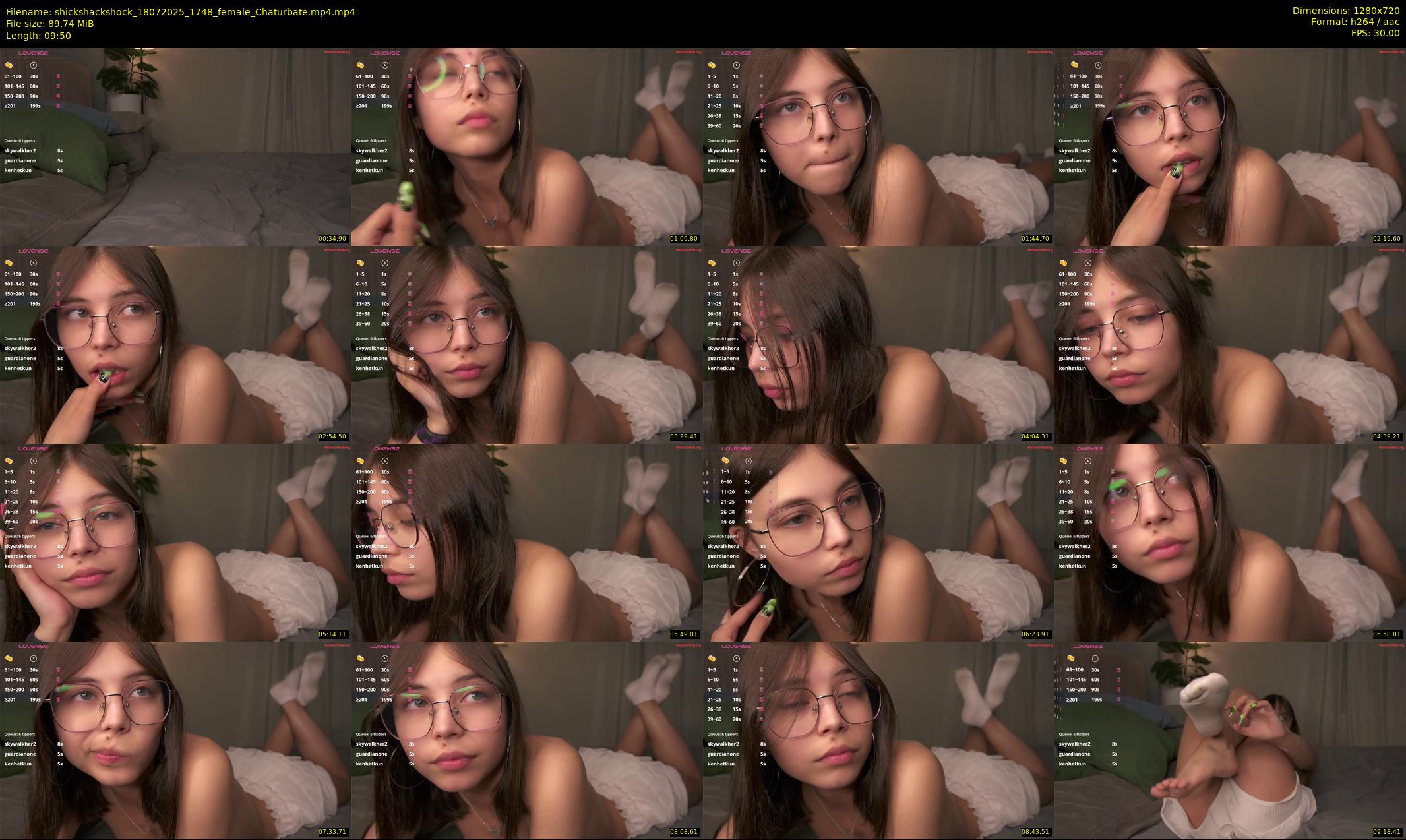 shickshackshock — 10 minute Chaturbate female cam show recording, 720p, Jul 18, 2025