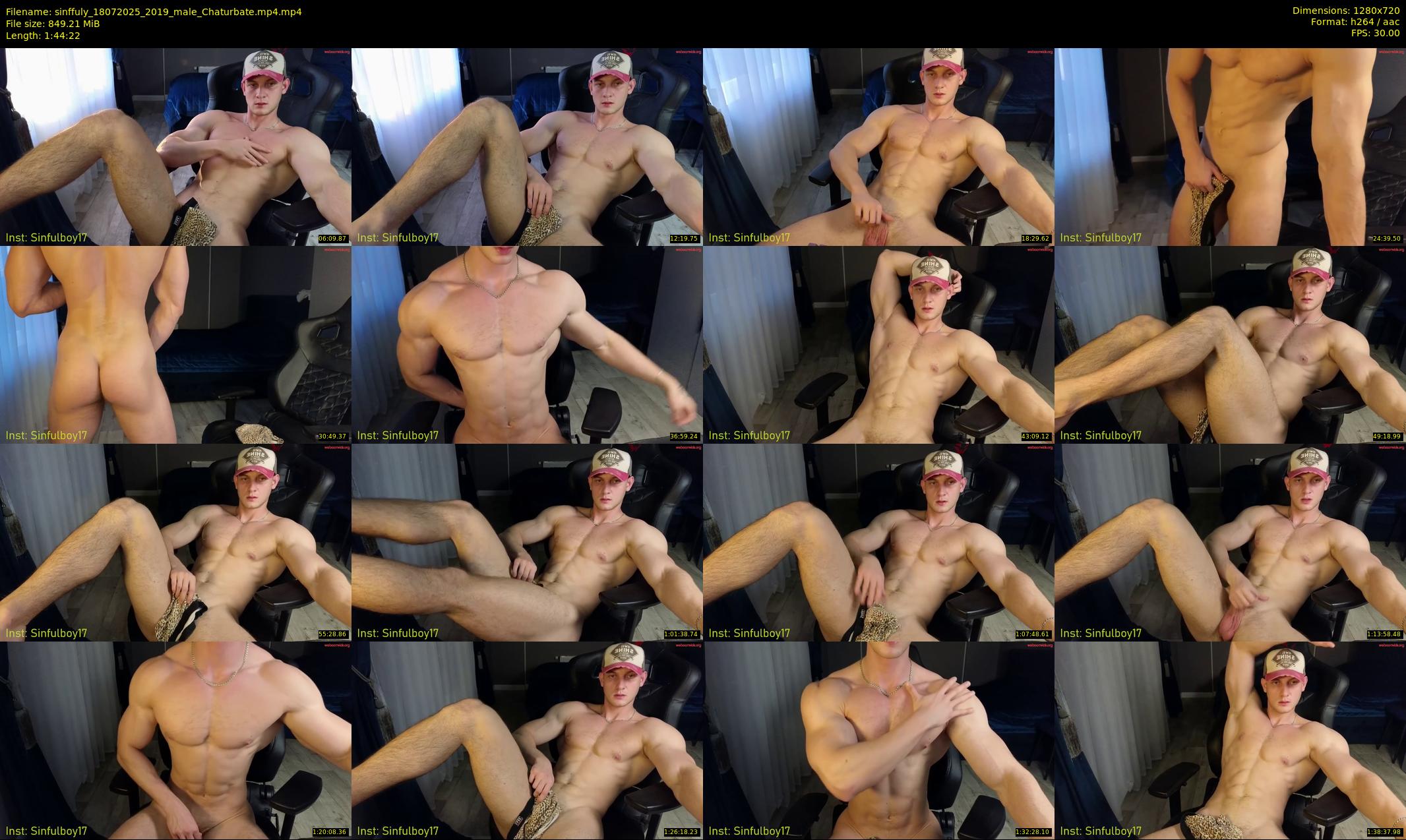 sinffuly — 105 minute Chaturbate male cam show recording, 720p, Jul 18, 2025