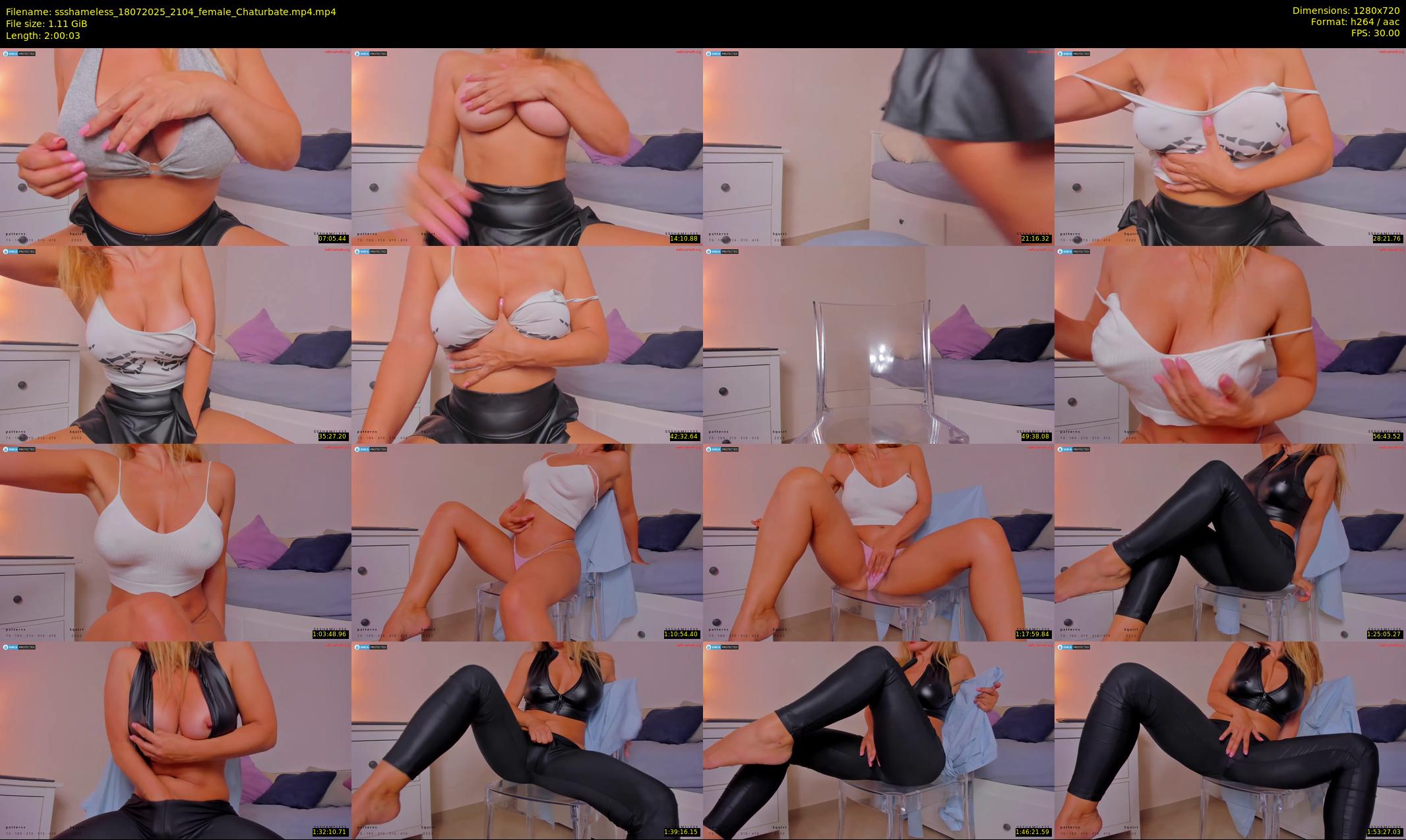 ssshameless — 121 minute Chaturbate female cam show recording, 720p, Jul 18, 2025