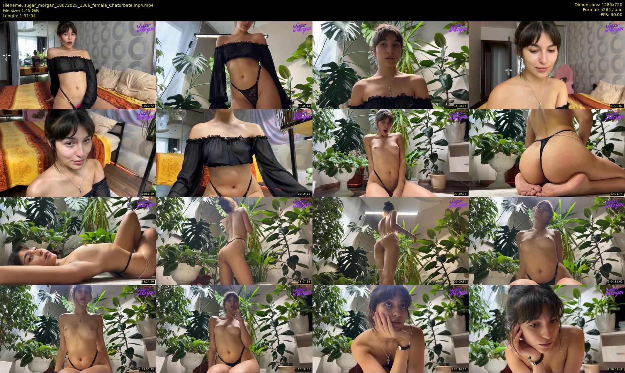 sugar_morgan — 92 minute Chaturbate female cam show recording, 720p, Jul 18, 2025