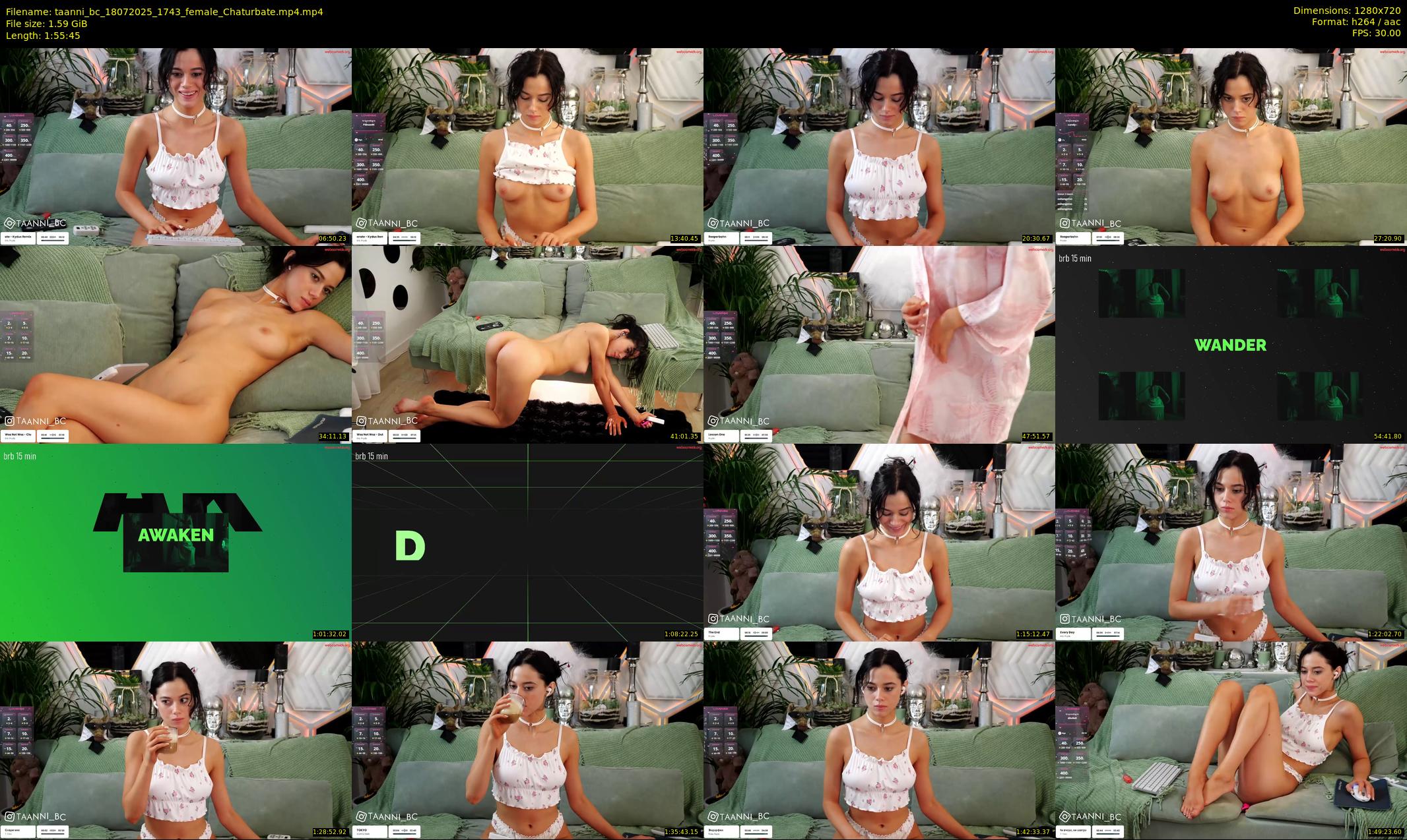 taanni_bc — 116 minute Chaturbate female cam show recording, 720p, Jul 18, 2025