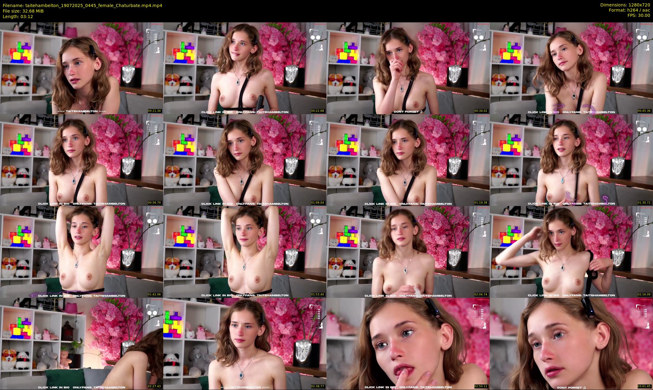 taitehambelton — 4 minute Chaturbate female cam show recording, 720p, Jul 19, 2025