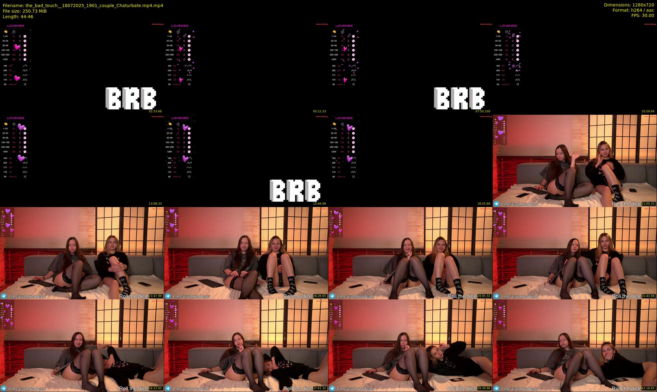 the_bad_touch_ — 45 minute Chaturbate couple cam show recording, 720p, Jul 18, 2025