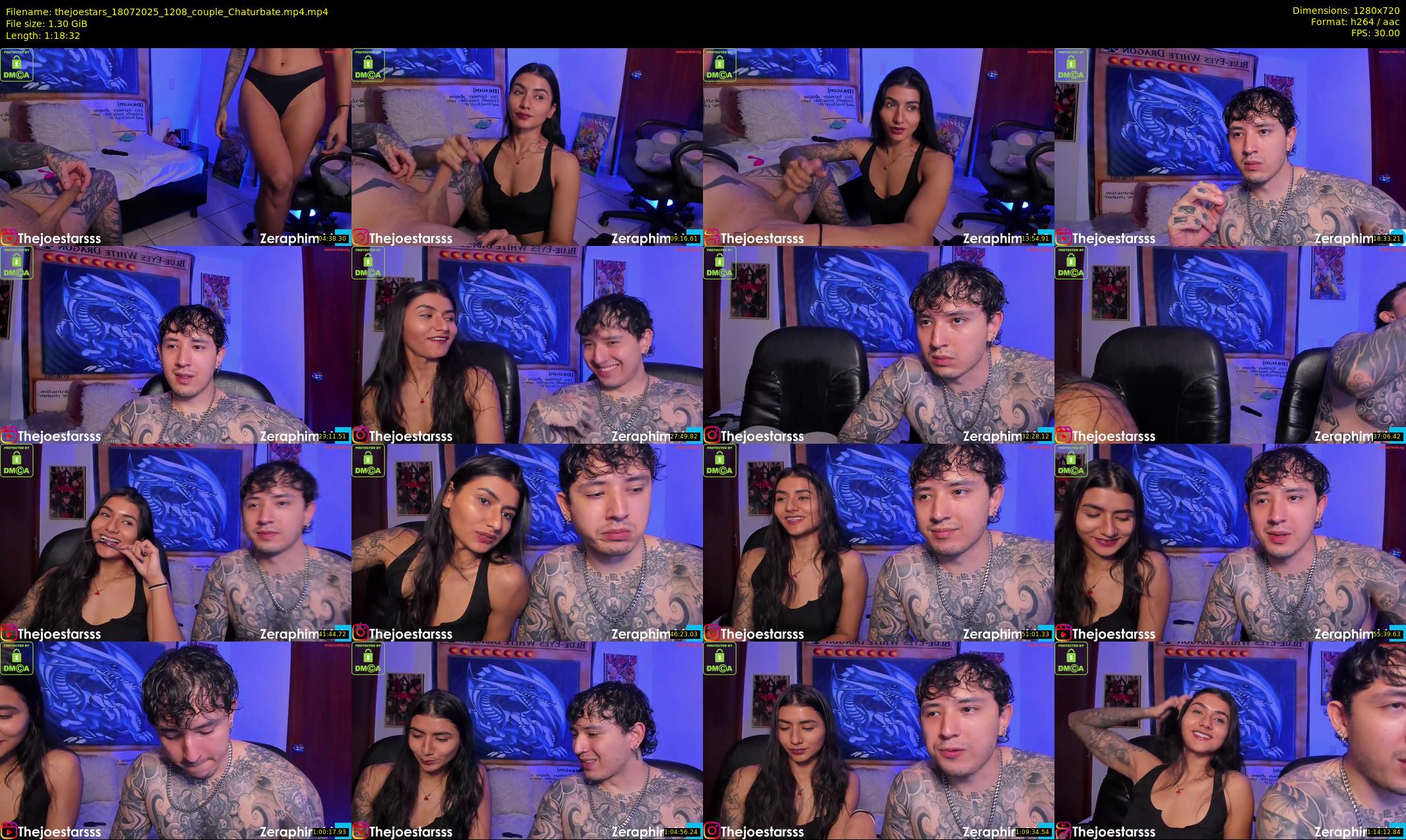 thejoestars — 79 minute Chaturbate couple cam show recording, 720p, Jul 18, 2025