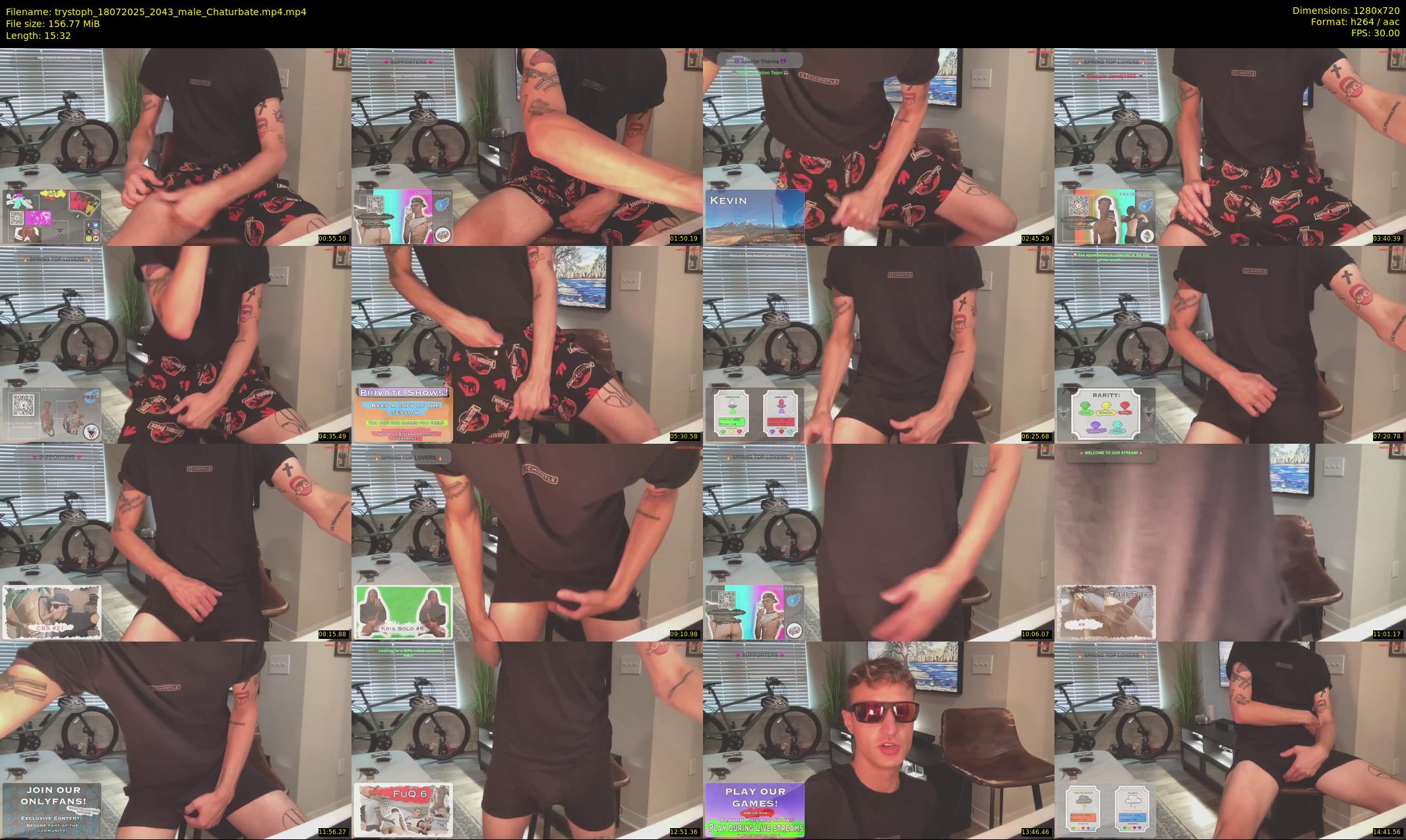 trystoph — 16 minute Chaturbate male cam show recording, 720p, Jul 18, 2025