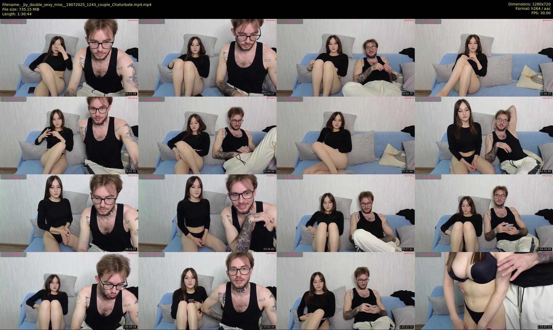 _by_double_sexy_miss_ — 91 minute Chaturbate couple cam show recording, 720p, Jul 19, 2025