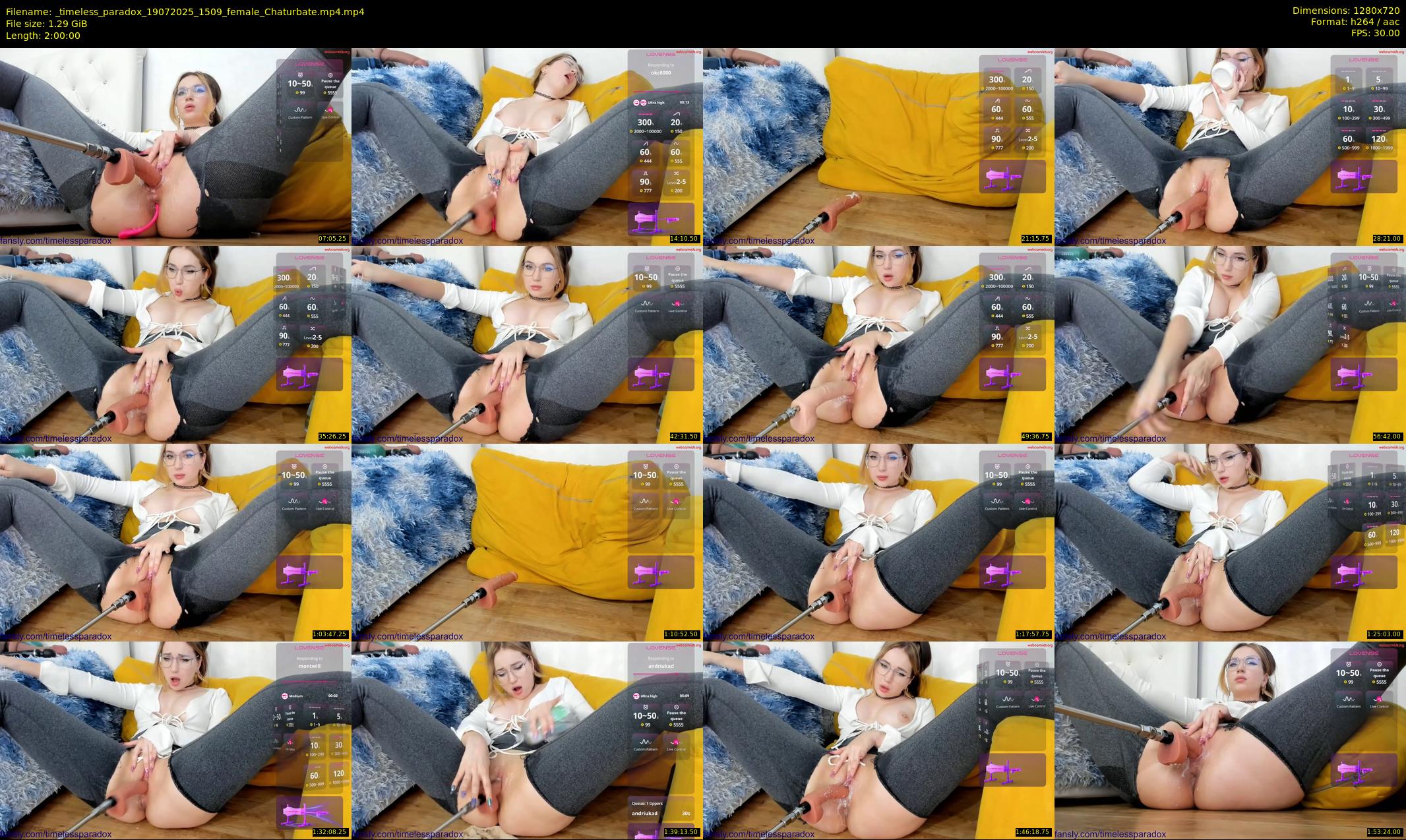 _timeless_paradox — 120 minute Chaturbate female cam show recording, 720p, Jul 19, 2025
