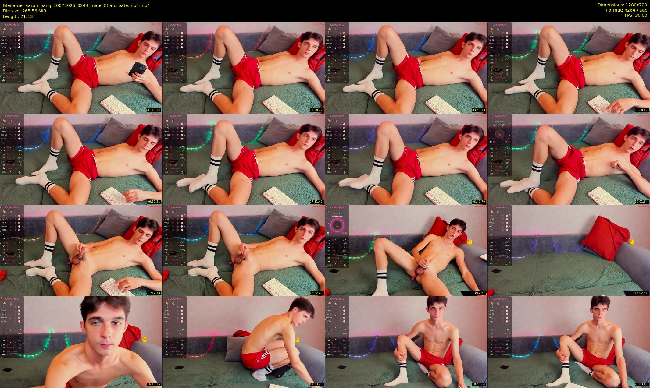 aaron_bang — 22 minute Chaturbate male cam show recording, 720p, Jul 20, 2025