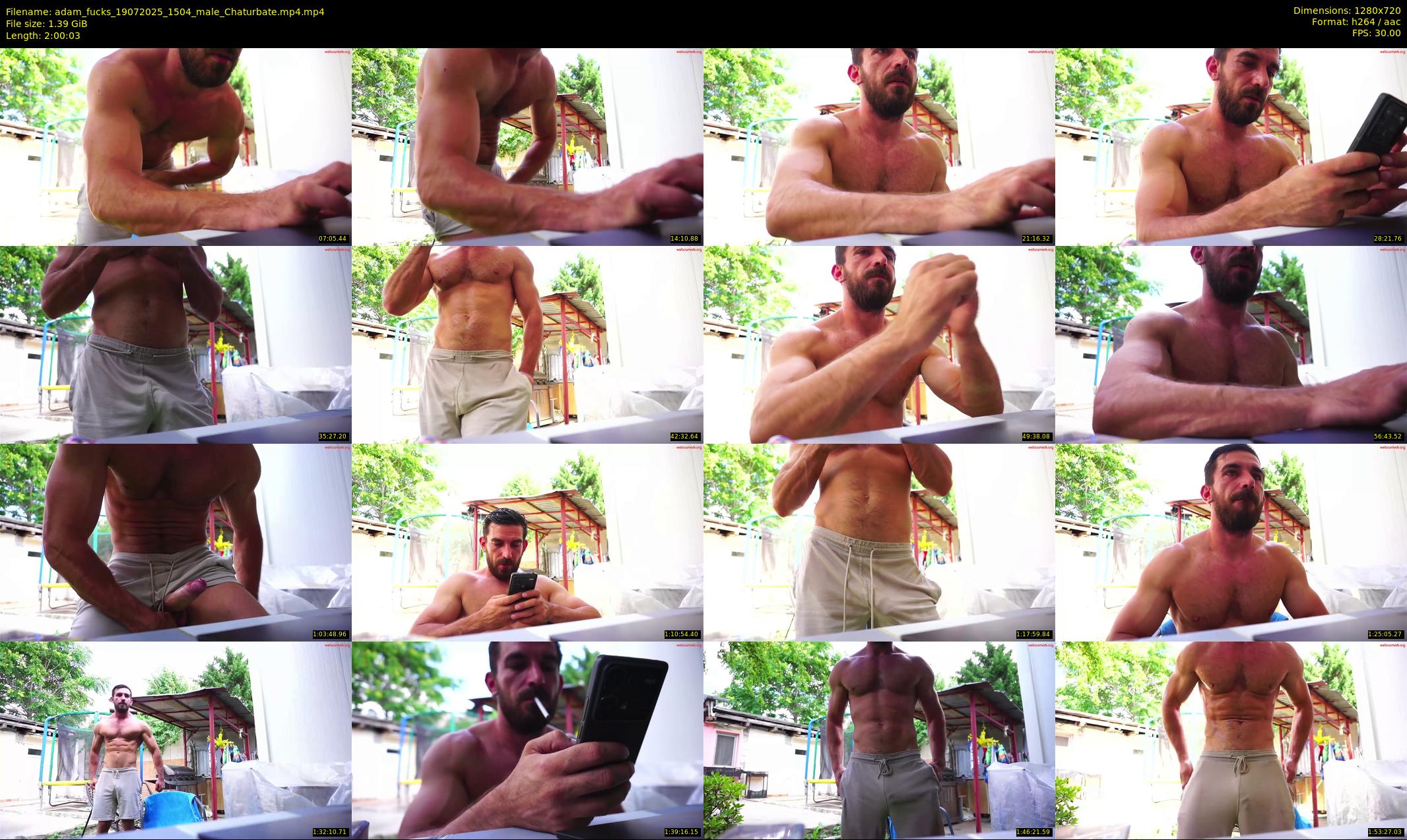 adam_fucks — 121 minute Chaturbate male cam show recording, 720p, Jul 19, 2025
