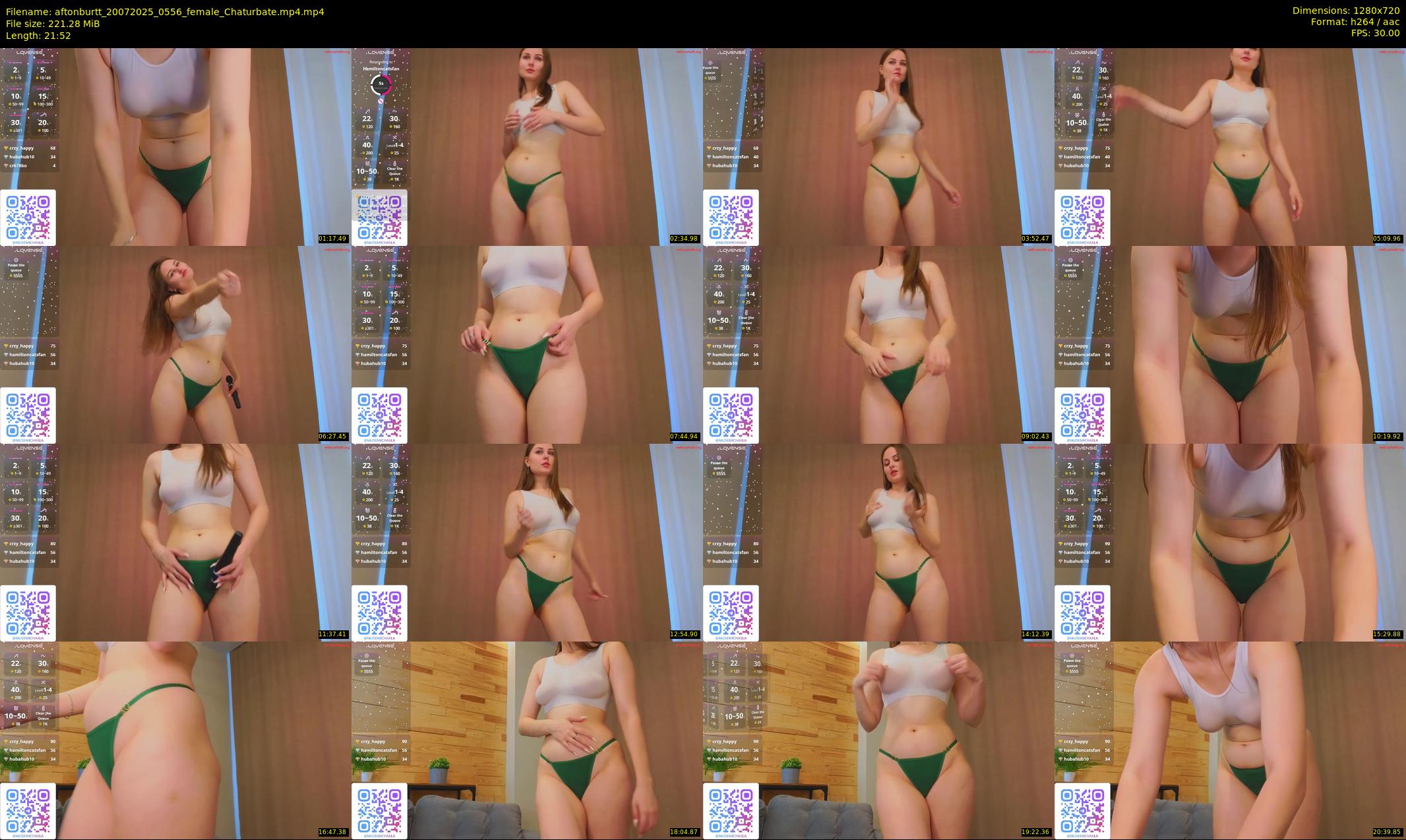 aftonburtt — 22 minute Chaturbate female cam show recording, 720p, Jul 20, 2025