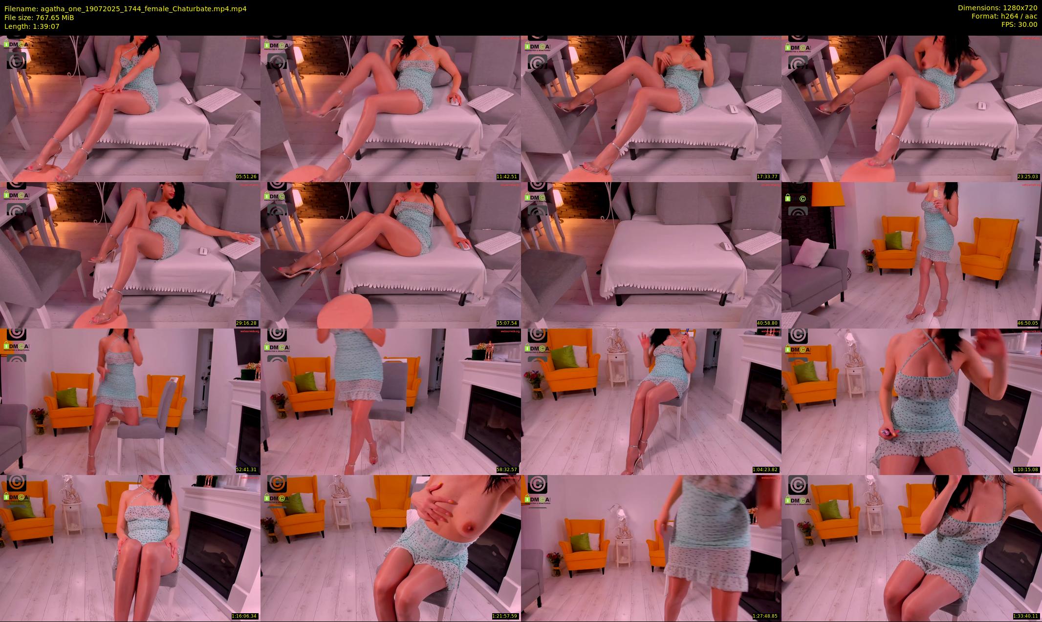 agatha_one — 100 minute Chaturbate female cam show recording, 720p, Jul 19, 2025