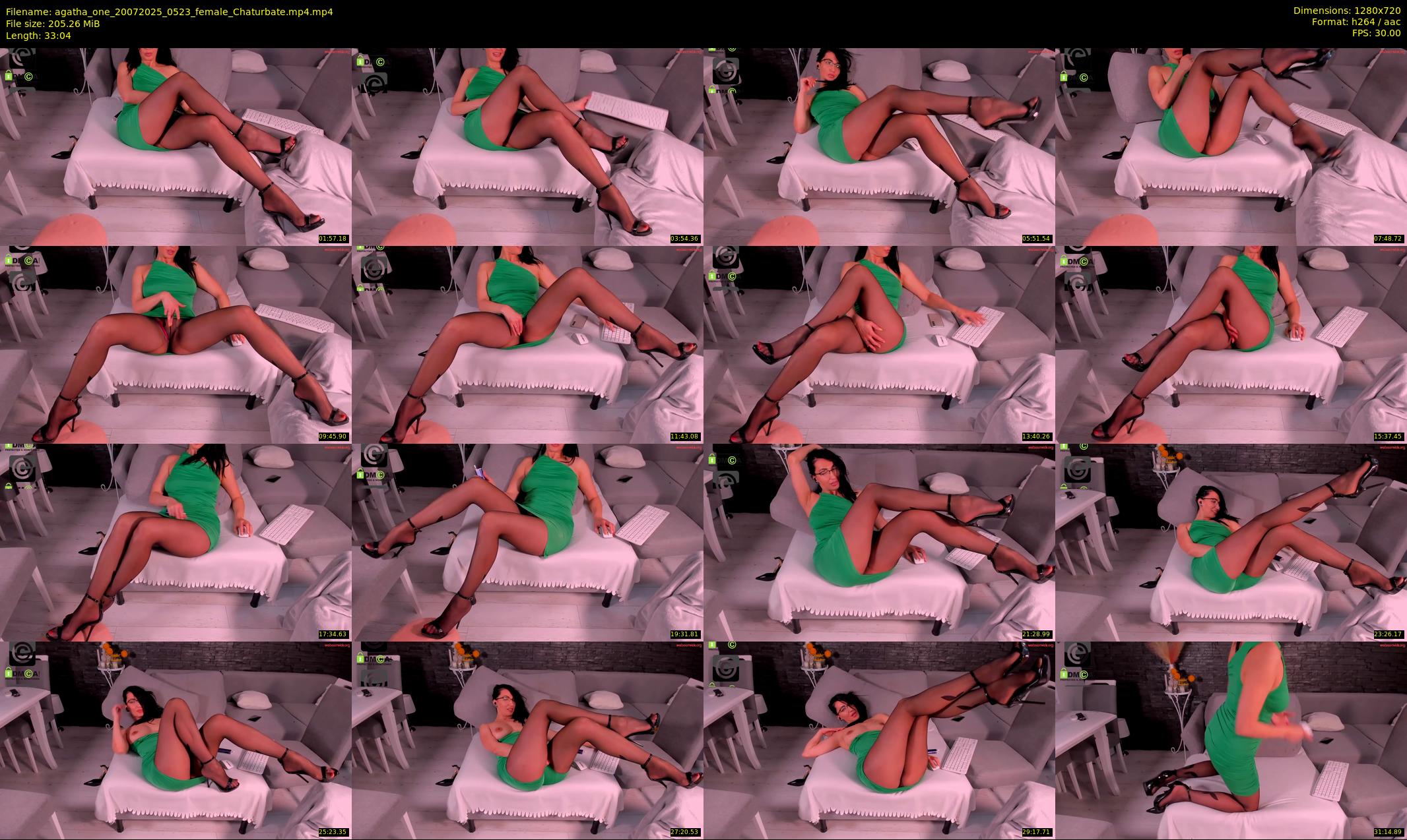 agatha_one — 34 minute Chaturbate female cam show recording, 720p, Jul 20, 2025