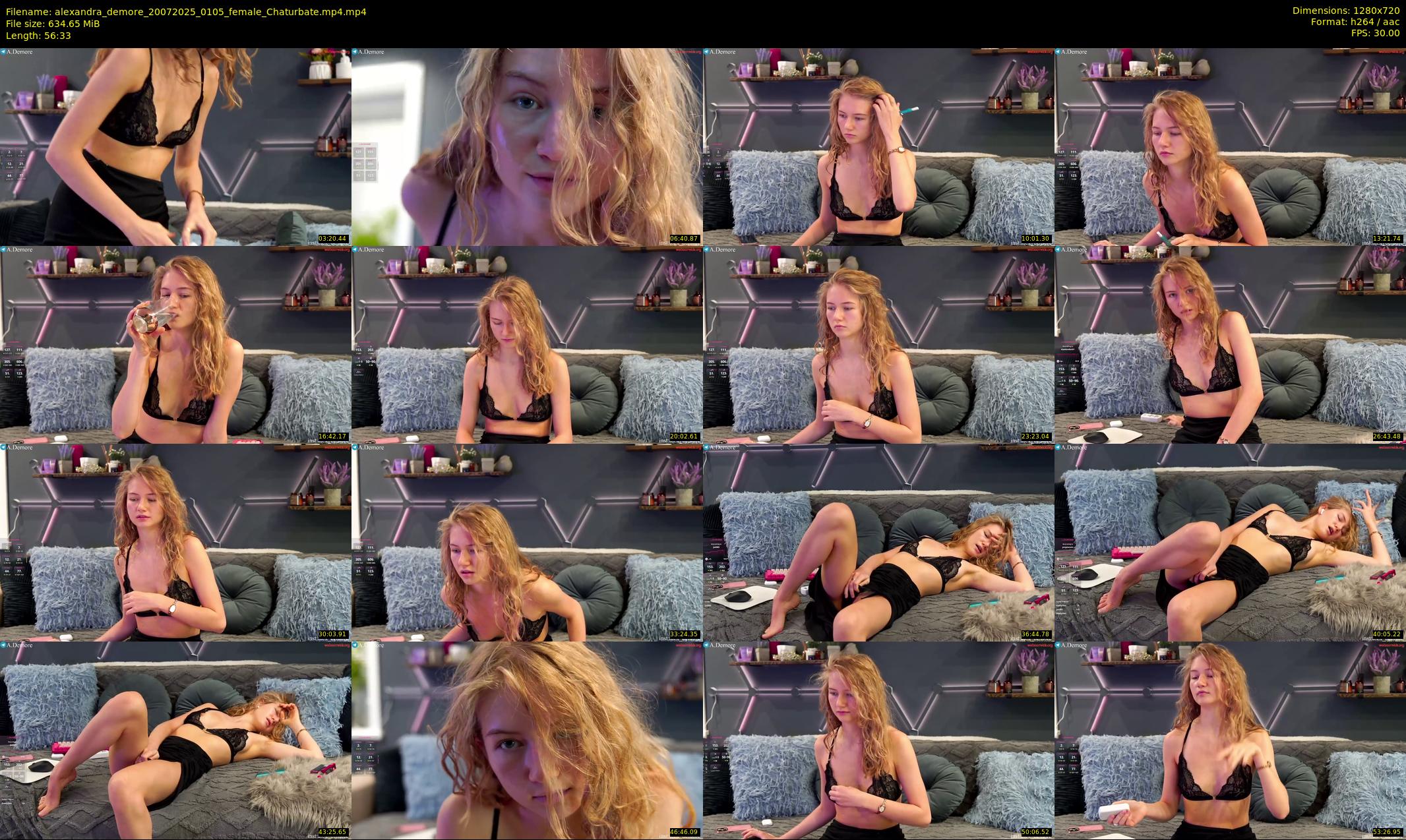 alexandra_demore — 57 minute Chaturbate female cam show recording, 720p, Jul 20, 2025