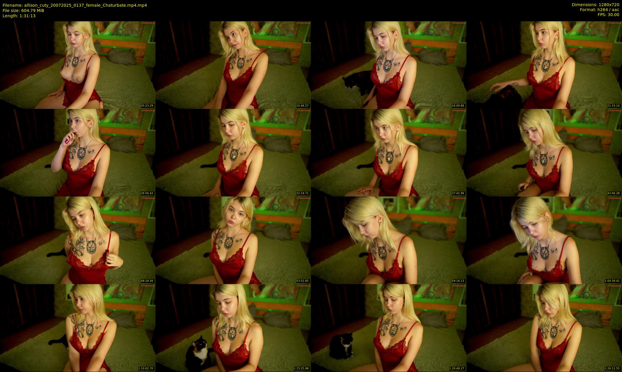 allison_cuty — 92 minute Chaturbate female cam show recording, 720p, Jul 20, 2025
