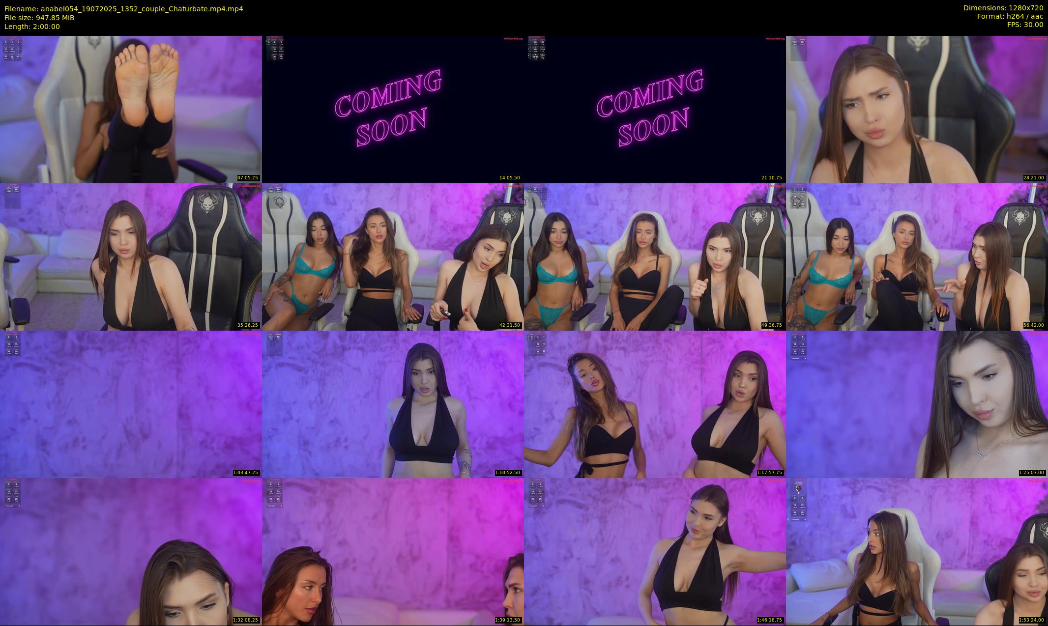 anabel054 — 120 minute Chaturbate female cam show recording, 720p, Jul 19, 2025